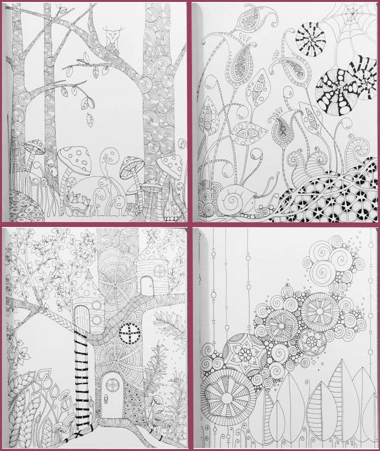 Tangled Gardens Coloring Book