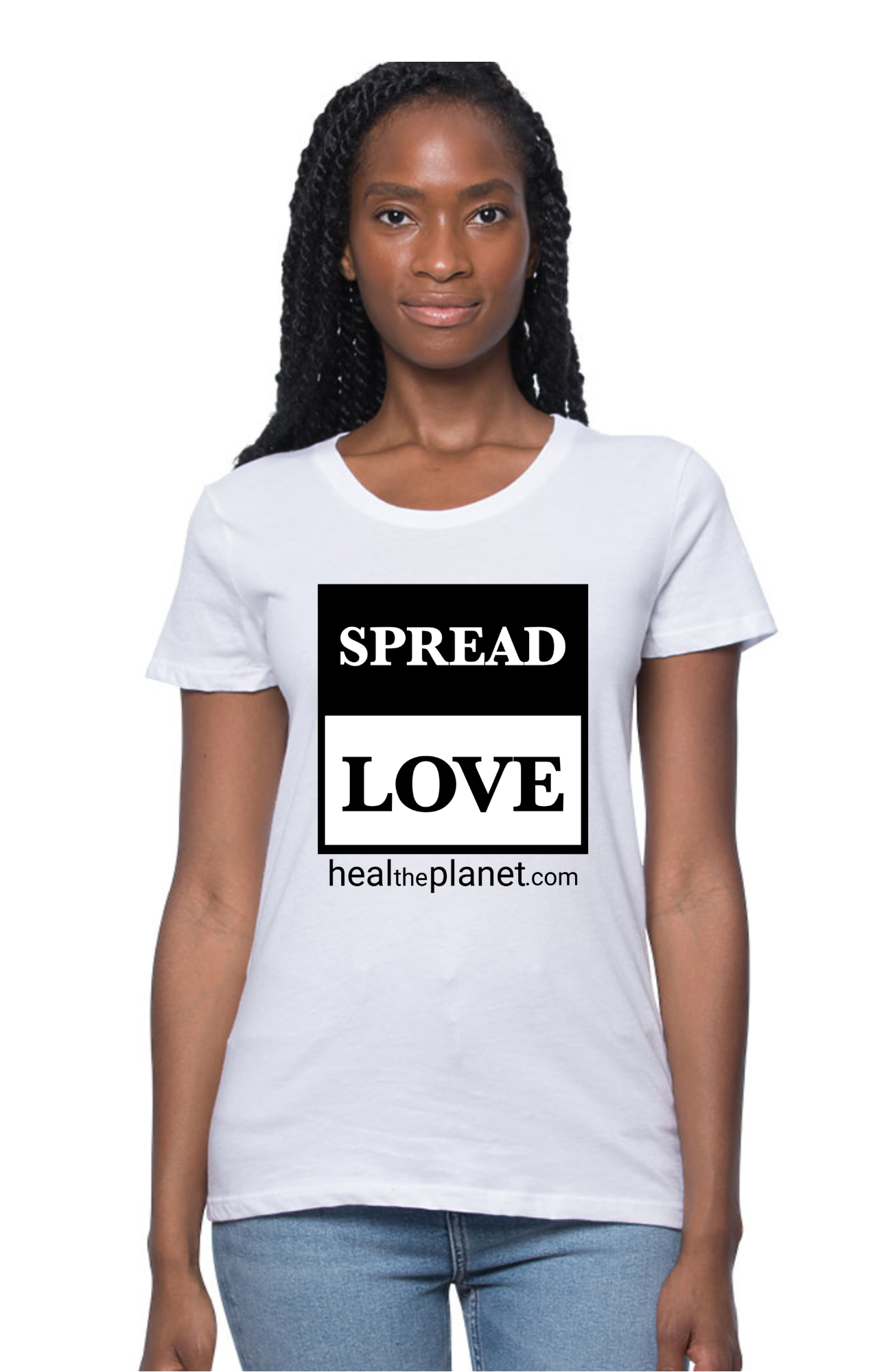 Women's Organic Spread Love Tee T-shirt - White