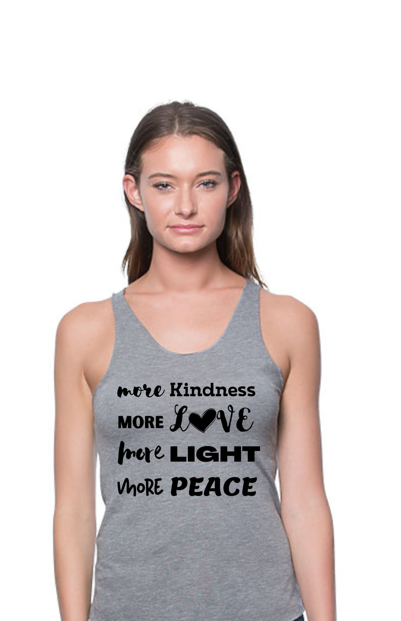 Women's More Love Organic Bamboo Tank Top - Grey