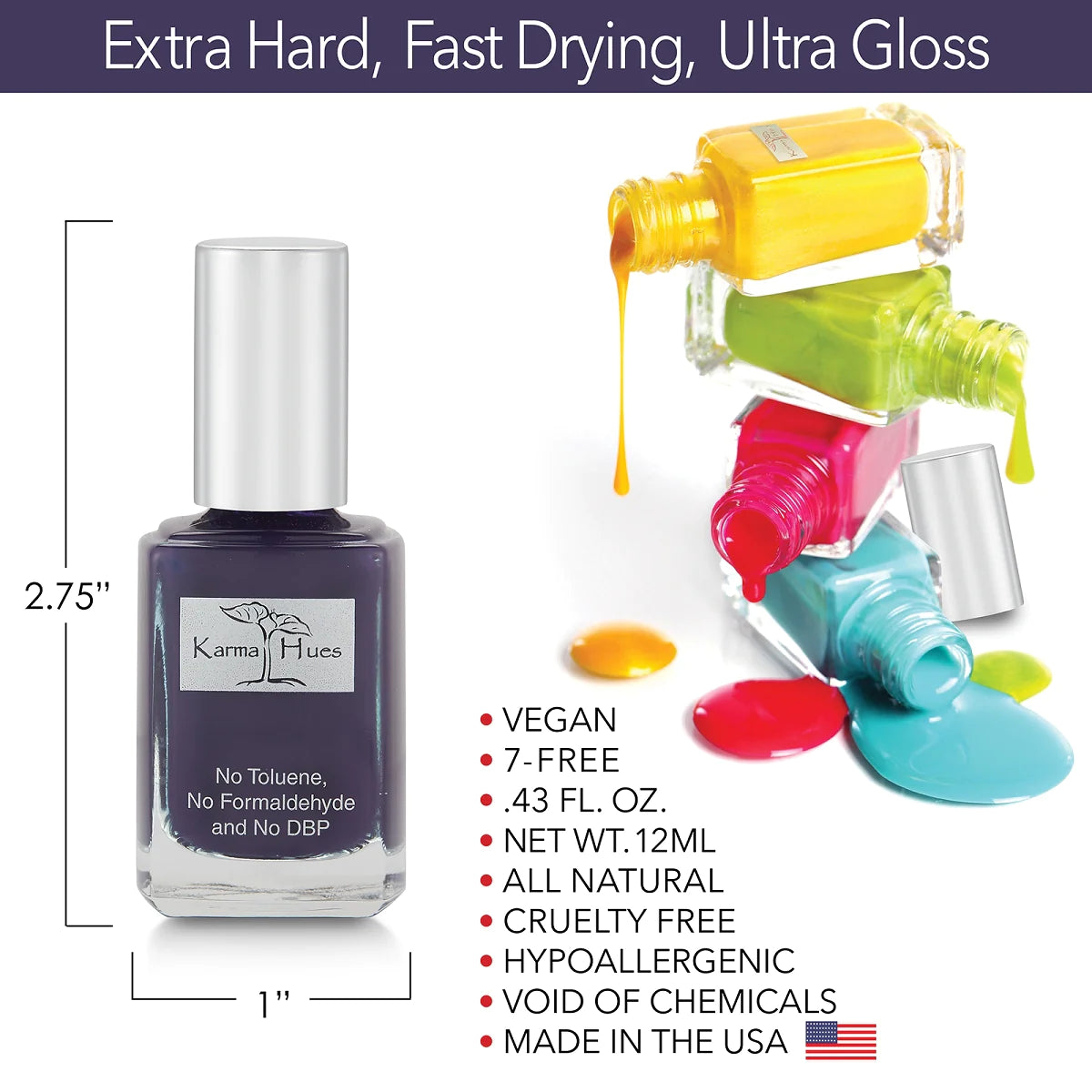 Karma Organic Natural Velvet Night - Nail Polish