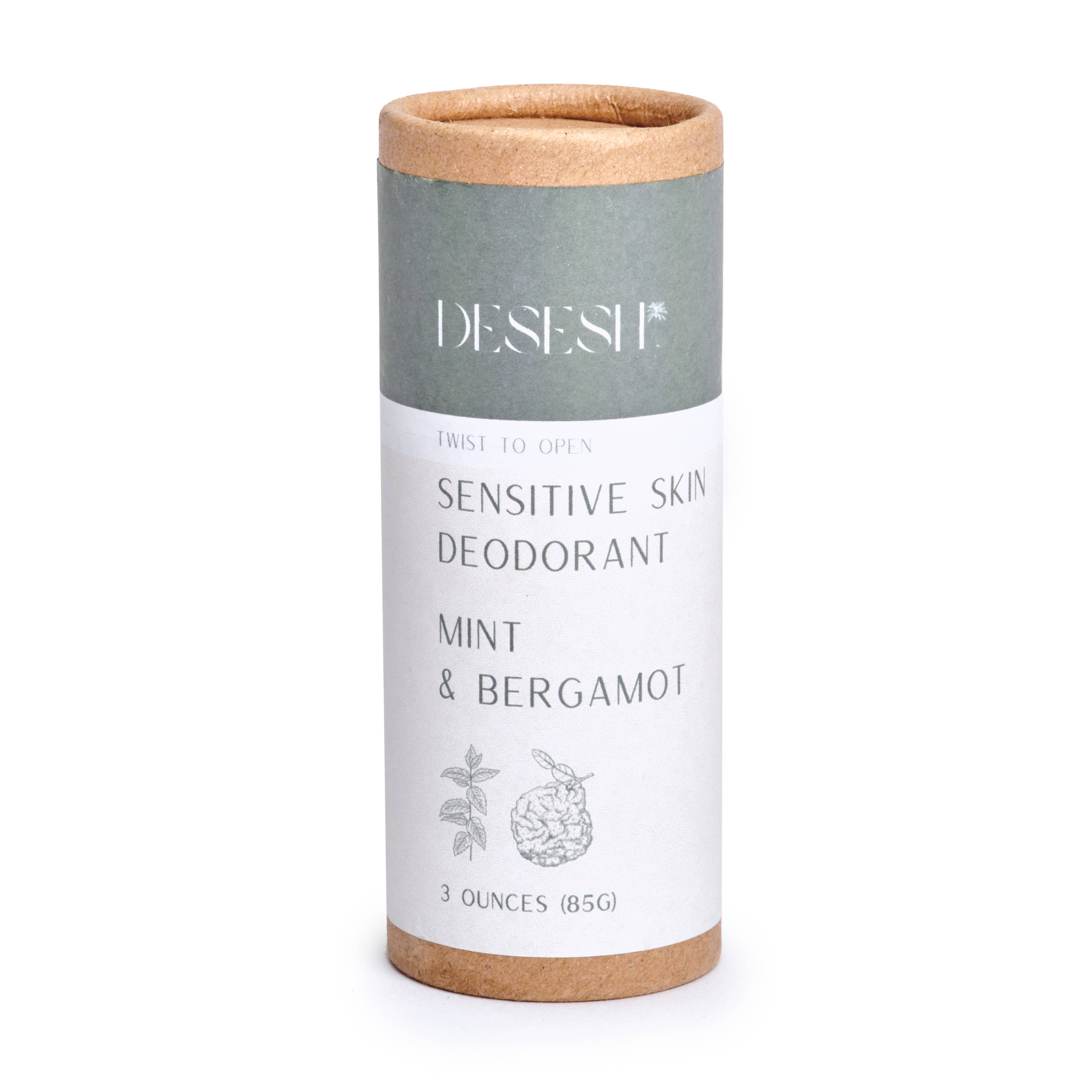 Desesh Natural Sensitive Deodorant (Aluminum Free, No Baking Soda)