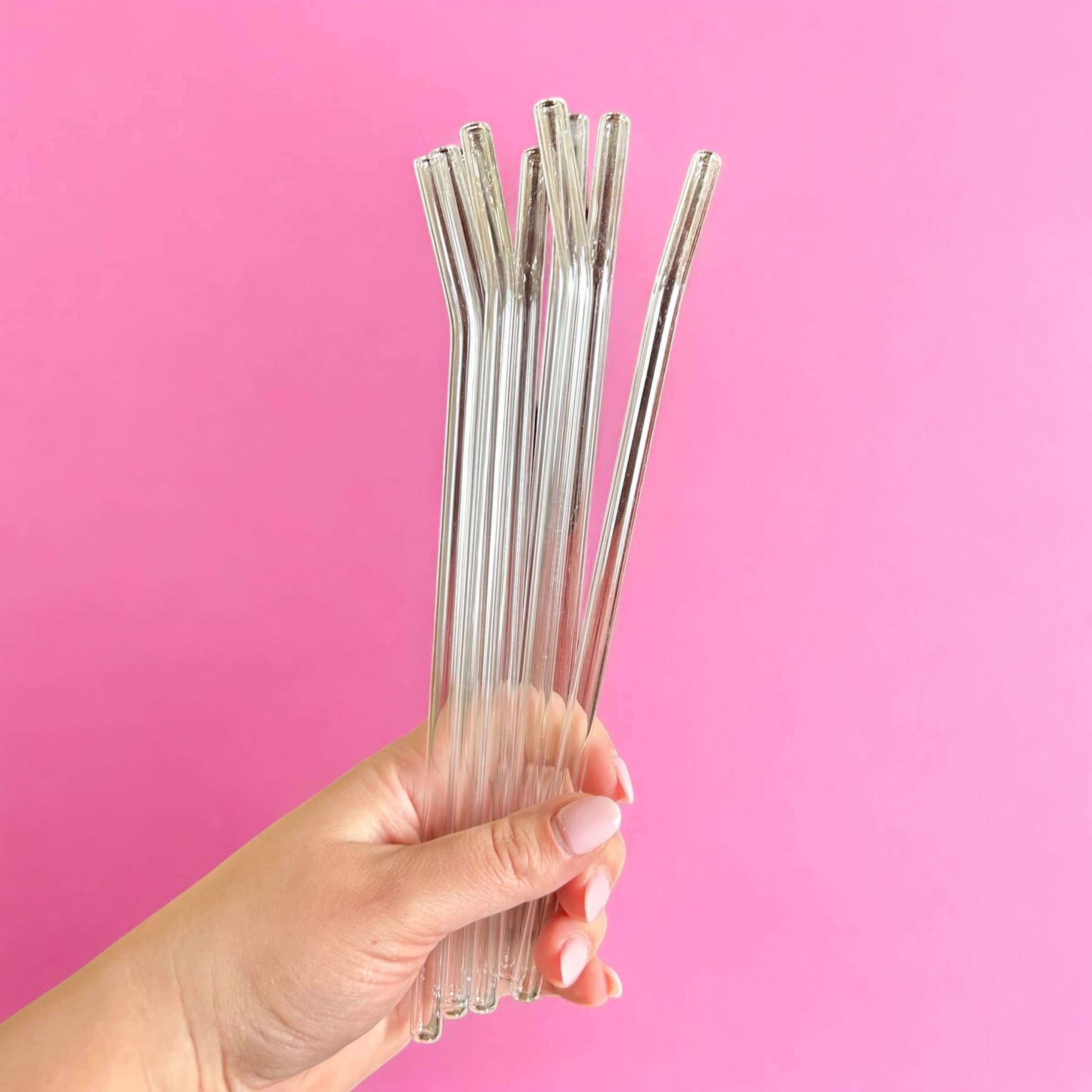 Glass Straw Bent Top Straw