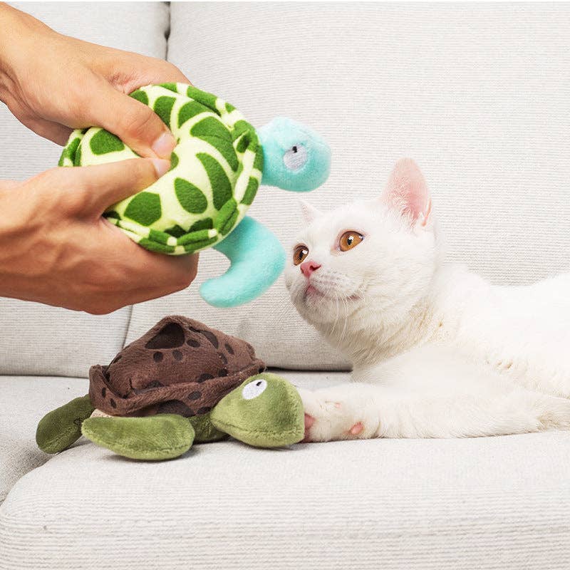 Petkin - Plush Sound Turtle Dog Toy for Small Medium Dog