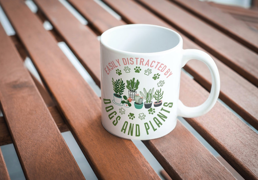 Easily Distracted By Plants Coffee Mug