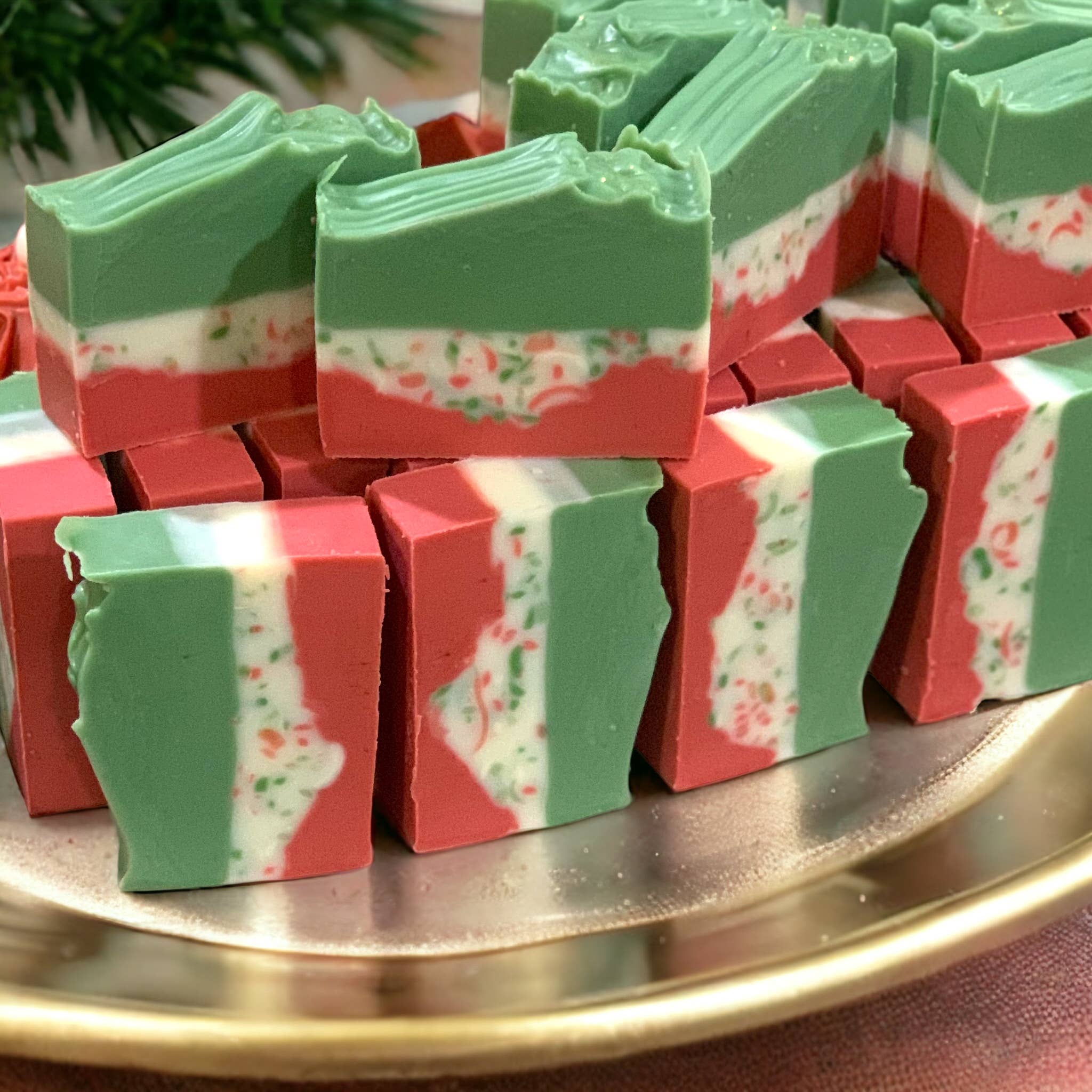 Elf Stockings Holiday Soap – Peppermint & Candy Cane