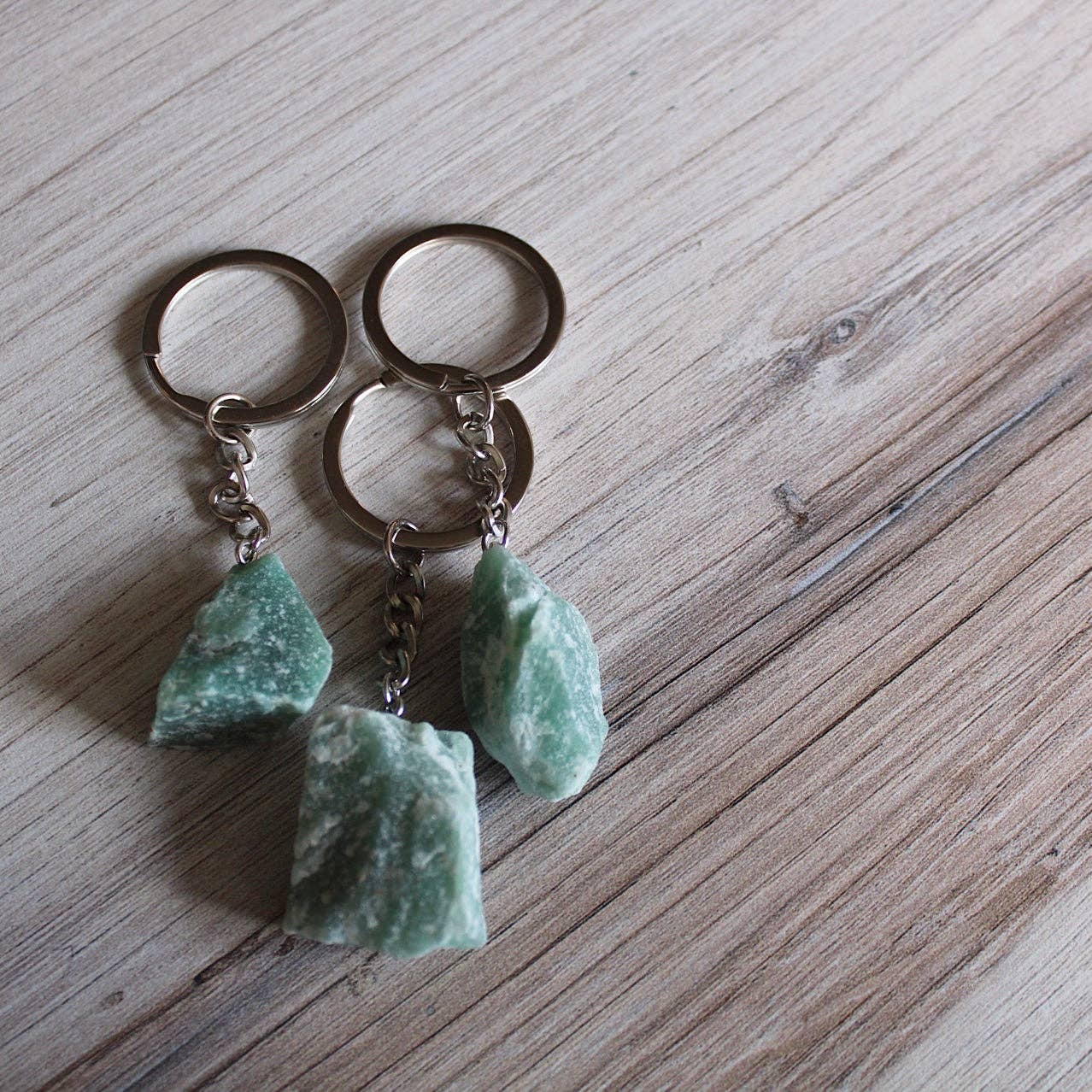 Raw Crystal Keychain (Crystals & Stones)