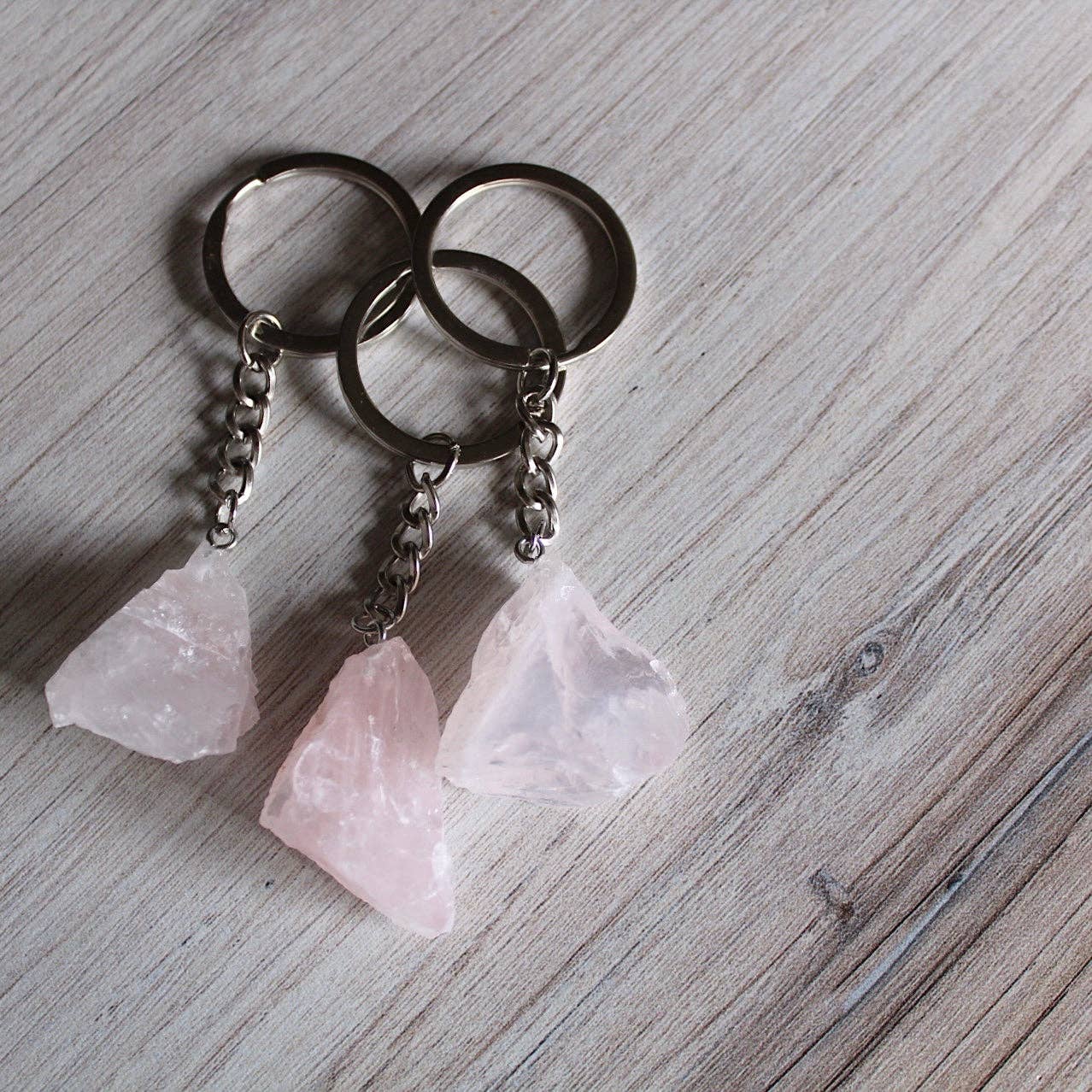 Raw Crystal Keychain (Crystals & Stones)