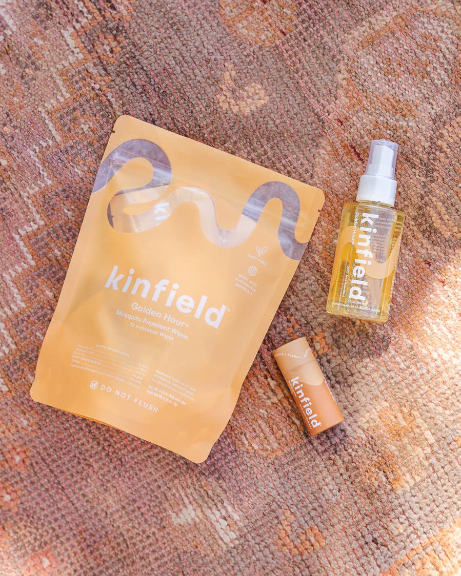 Kinfield- Golden Hour Wipes Natural Mosquito Repellent