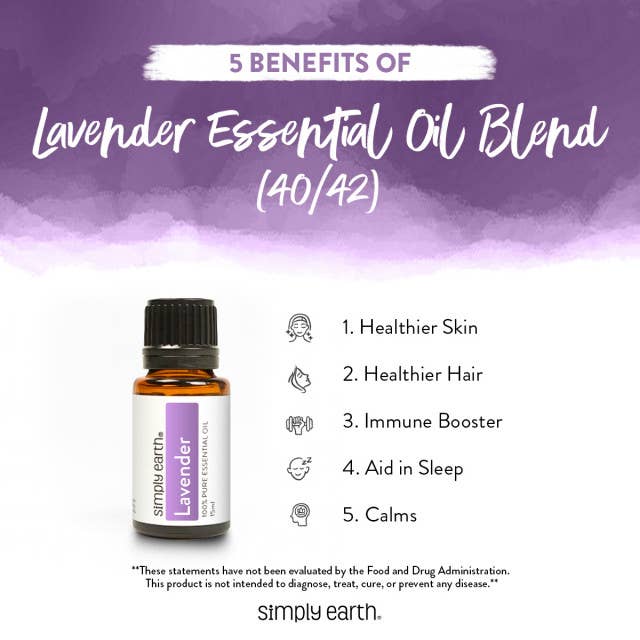 Simply Earth Lavender 40/42 Essential Oil Blend