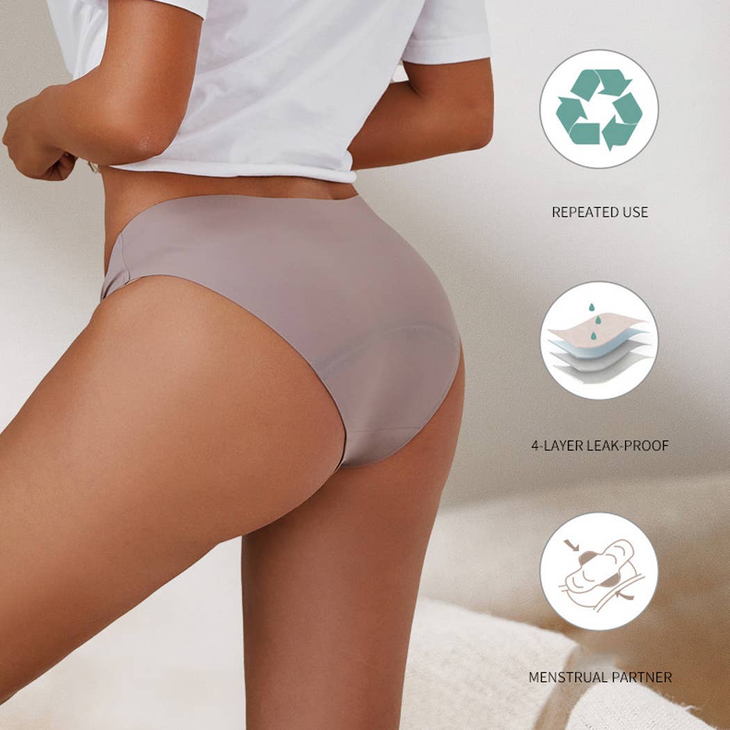 Curvy Fix-Low-Rise Four-layer Leak-proof Period Panties