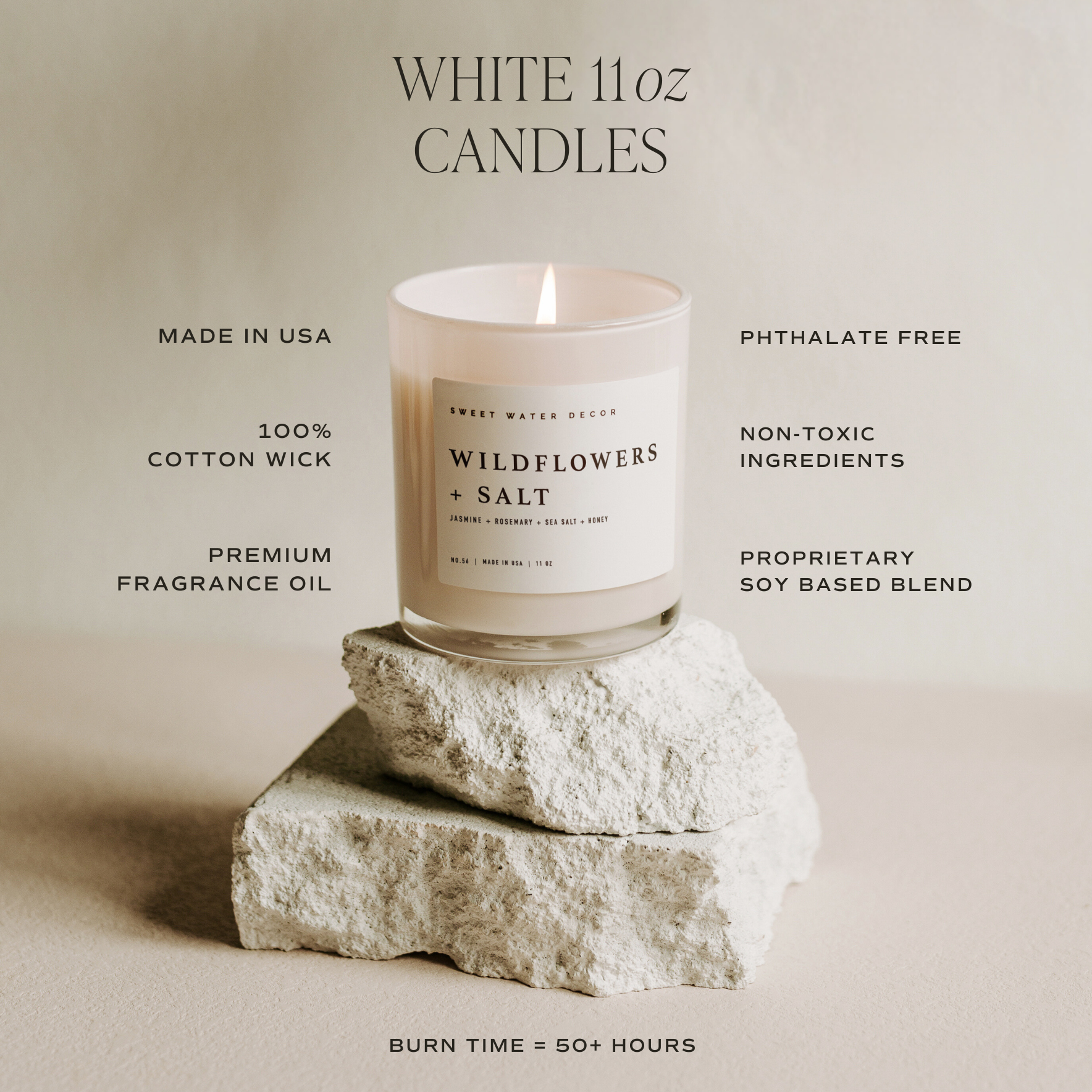 Sweet Water Decor- Palo Santo Patchouli 11 oz Soy Candle - Home Decor & Gifts