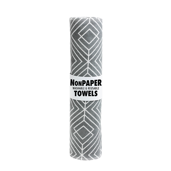 NonPaper Towels- Gray Geometric