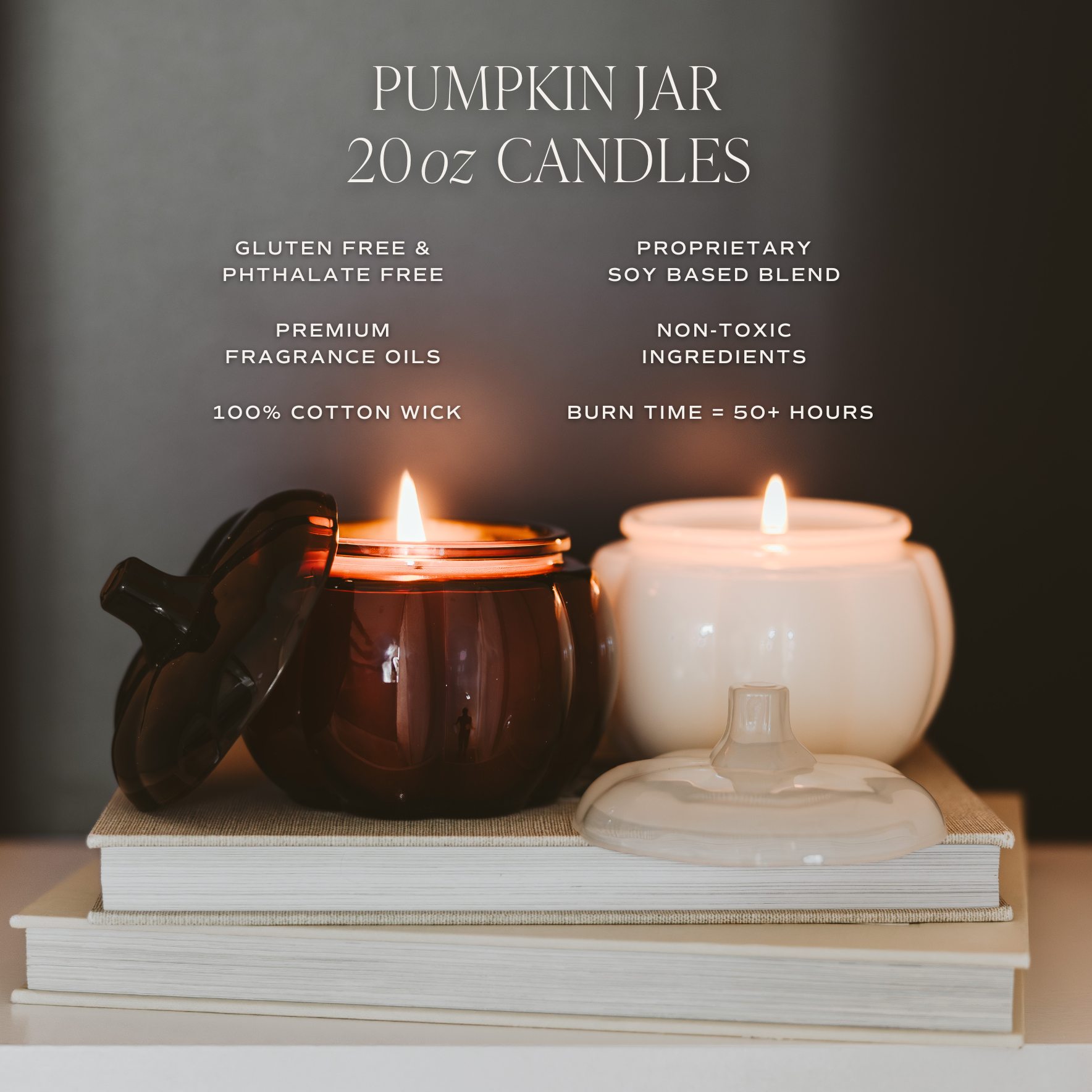 Sweet Water Decor- *NEW* Hello Fall Soy Candle - 20oz Pumpkin Jar - Fall Decor
