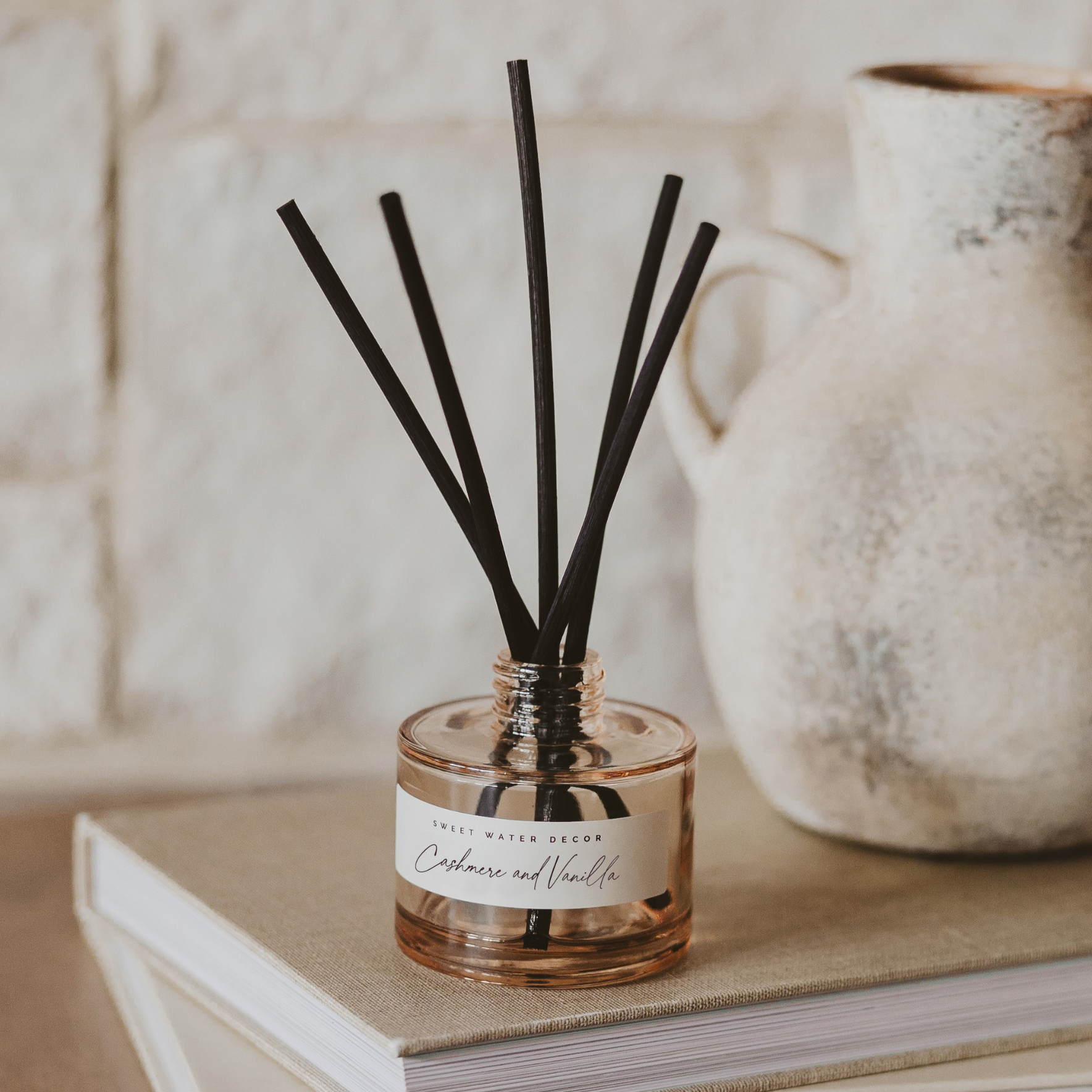 Sweet Water Decor -Cashmere and Vanilla Reed Diffuser - Home Decor & Gifts