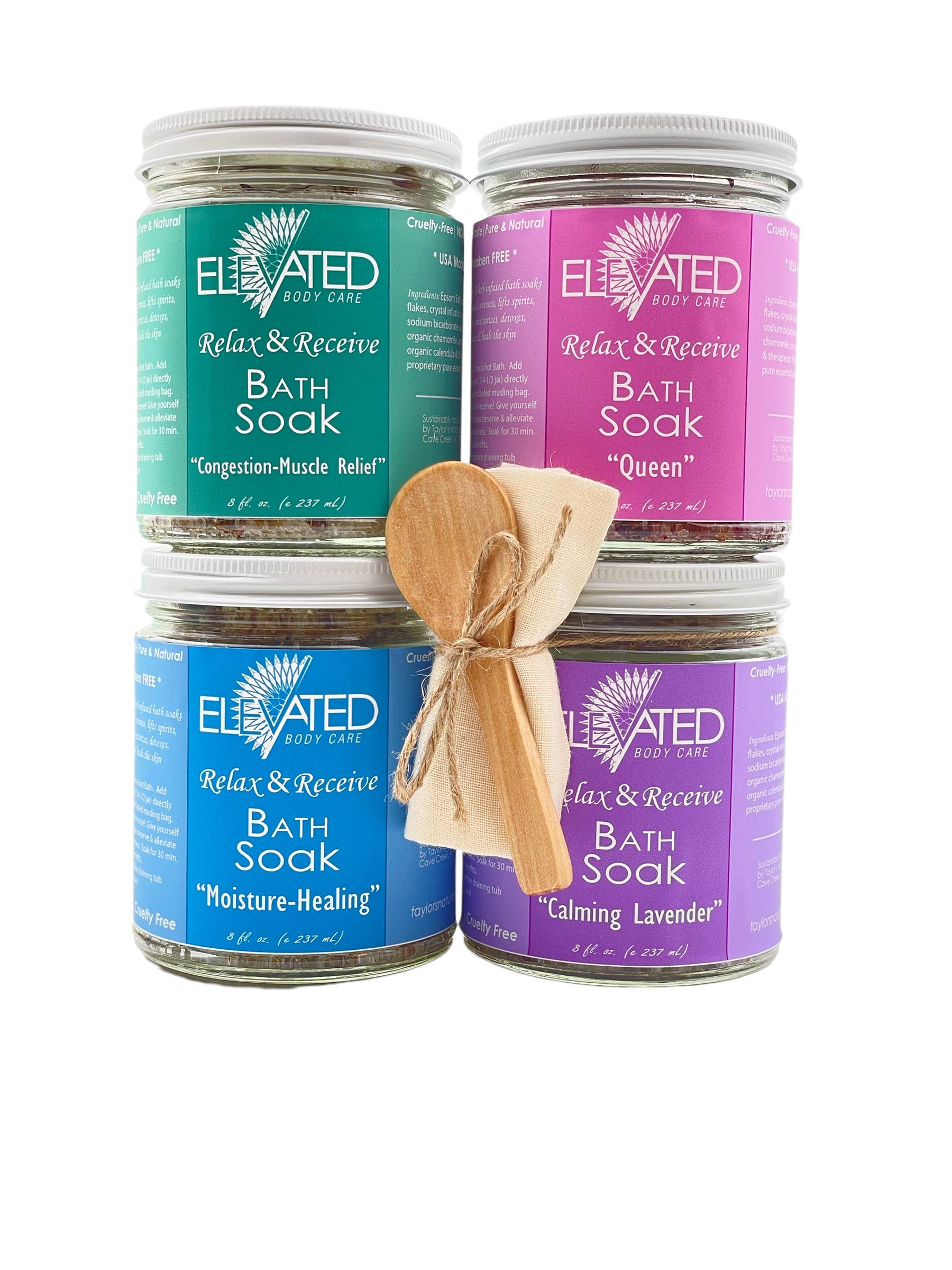 ELEVATED - Healing Bath SOAKS - Glass Jar