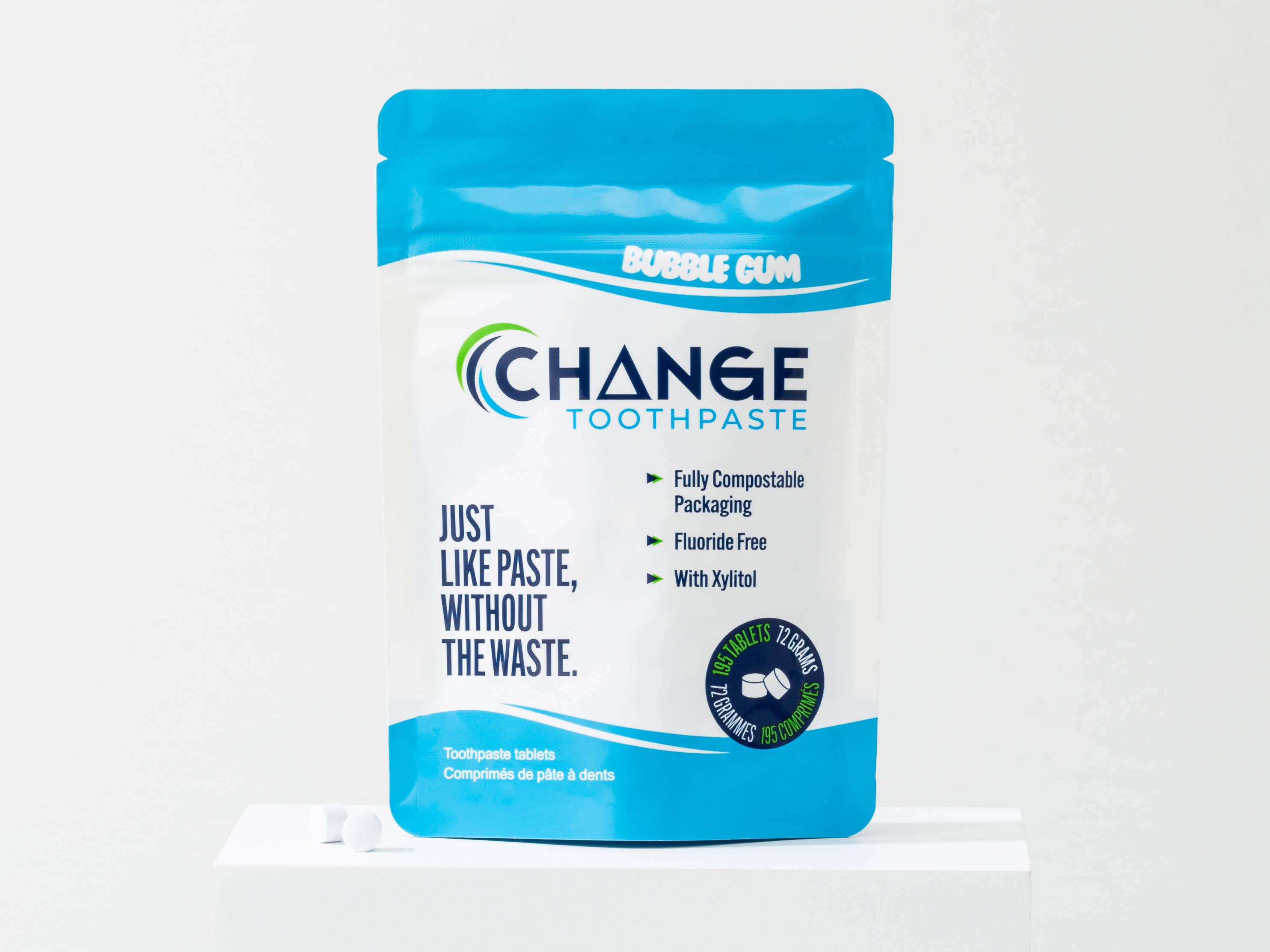 Change - 3-Month Toothpaste Tablets - Bubblegum