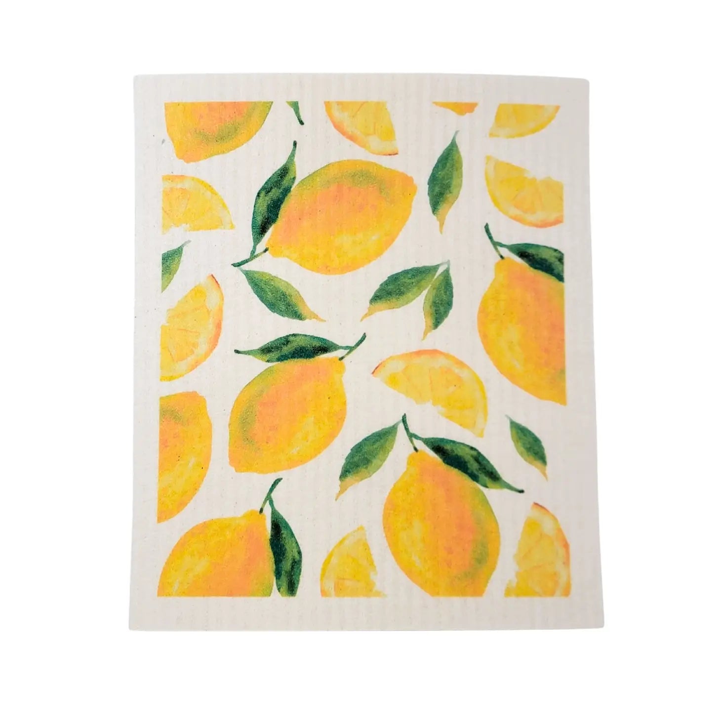 Driftless- Patterned Lemon Swedish Dishcloth