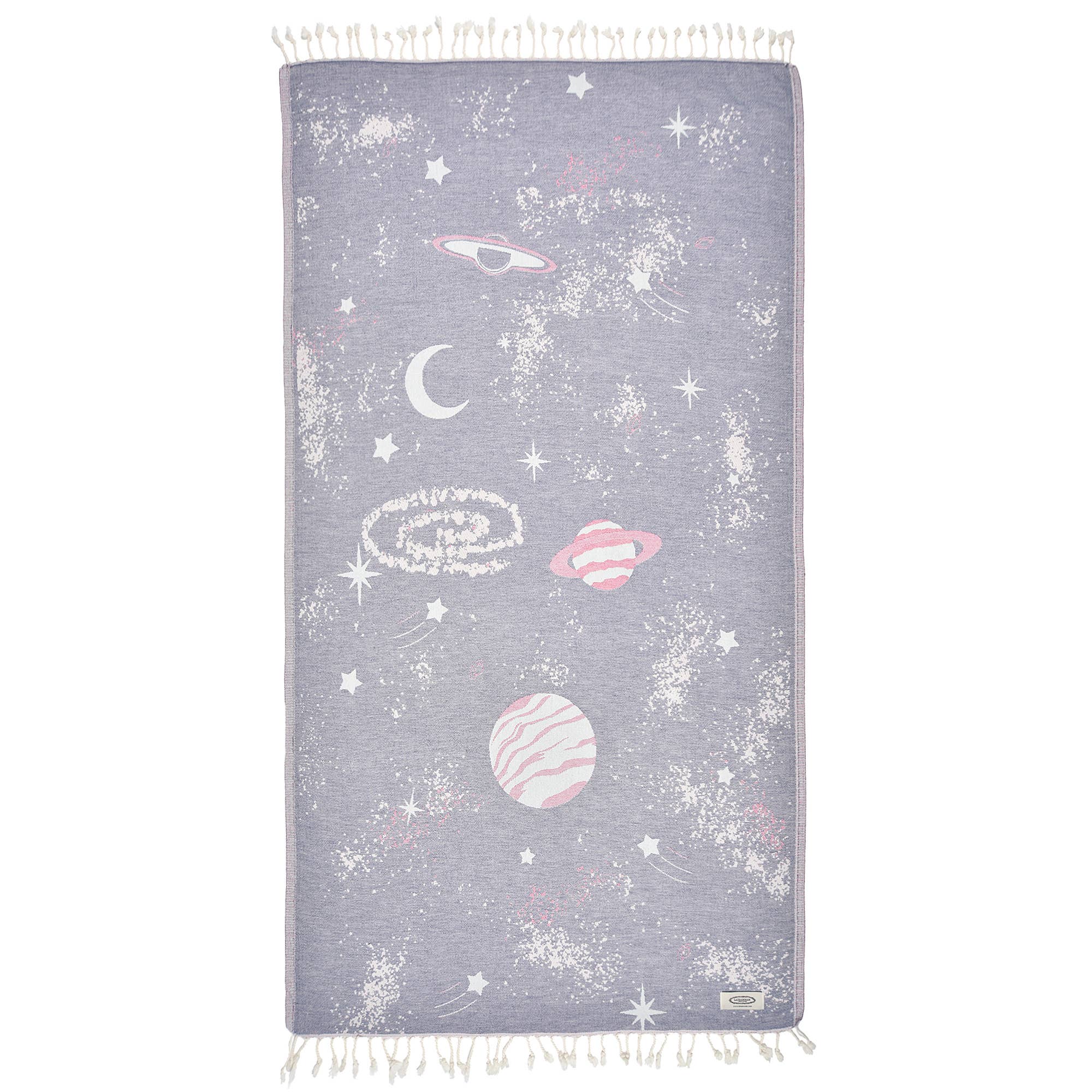 Pink Saturn Peshtemal Pure Cotton Beach Towel