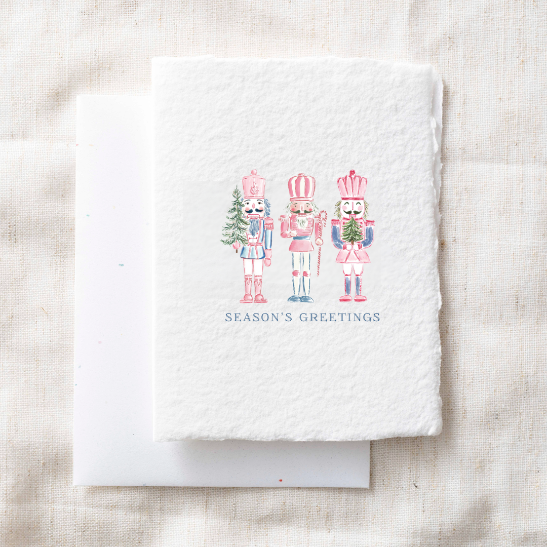 Nutcracker Seasons Greetings Christmas Holiday Greeting Card