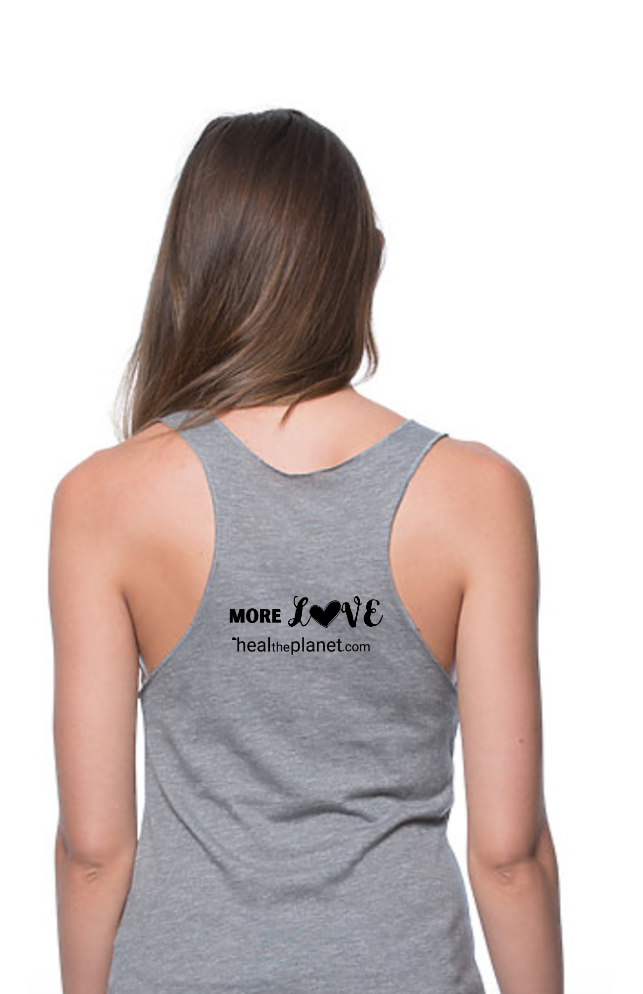 More Love Organic Bamboo Tank - Grey