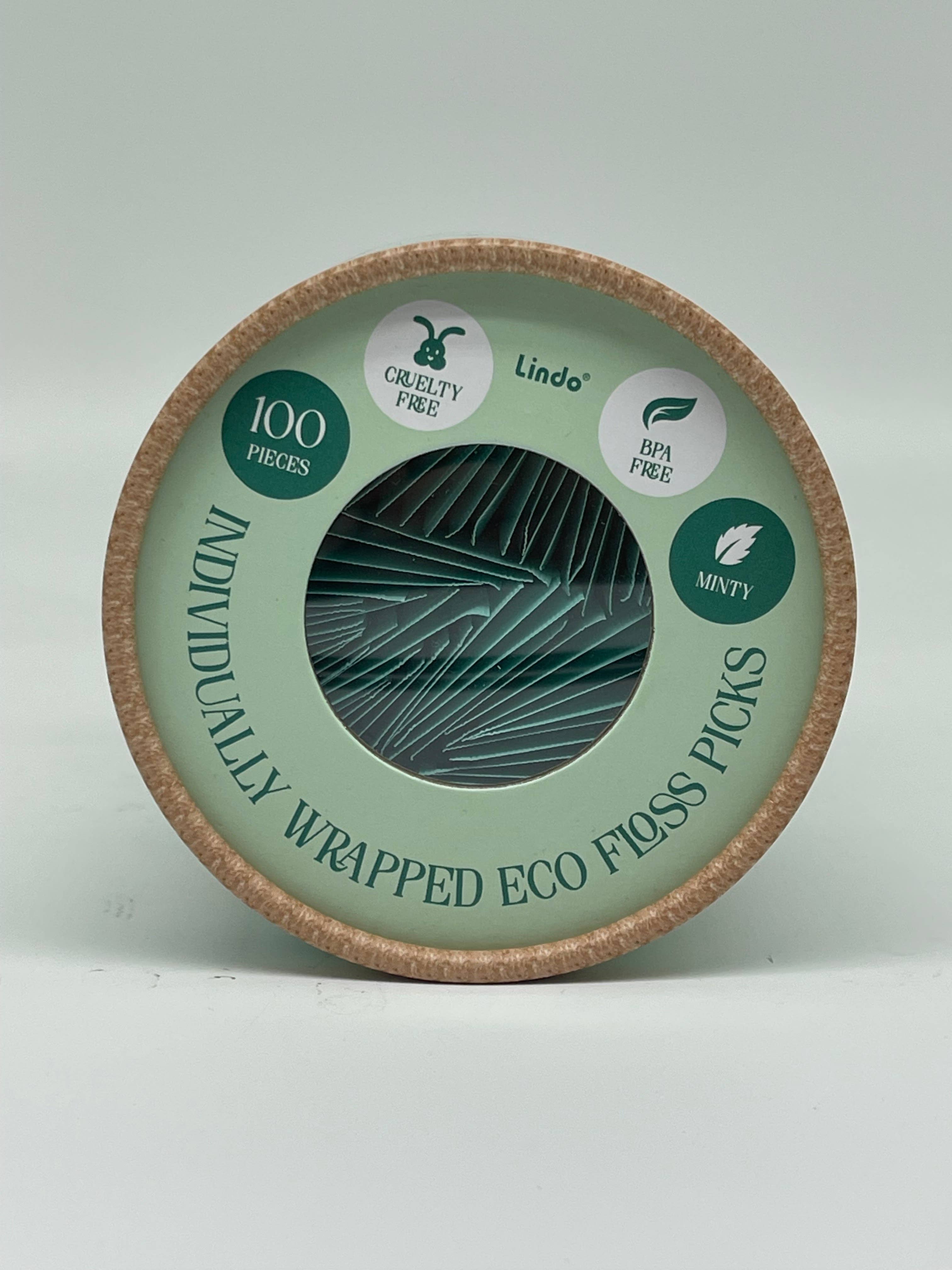 Lindo Individually Wrapped Dental Floss Picks (100 pcs)