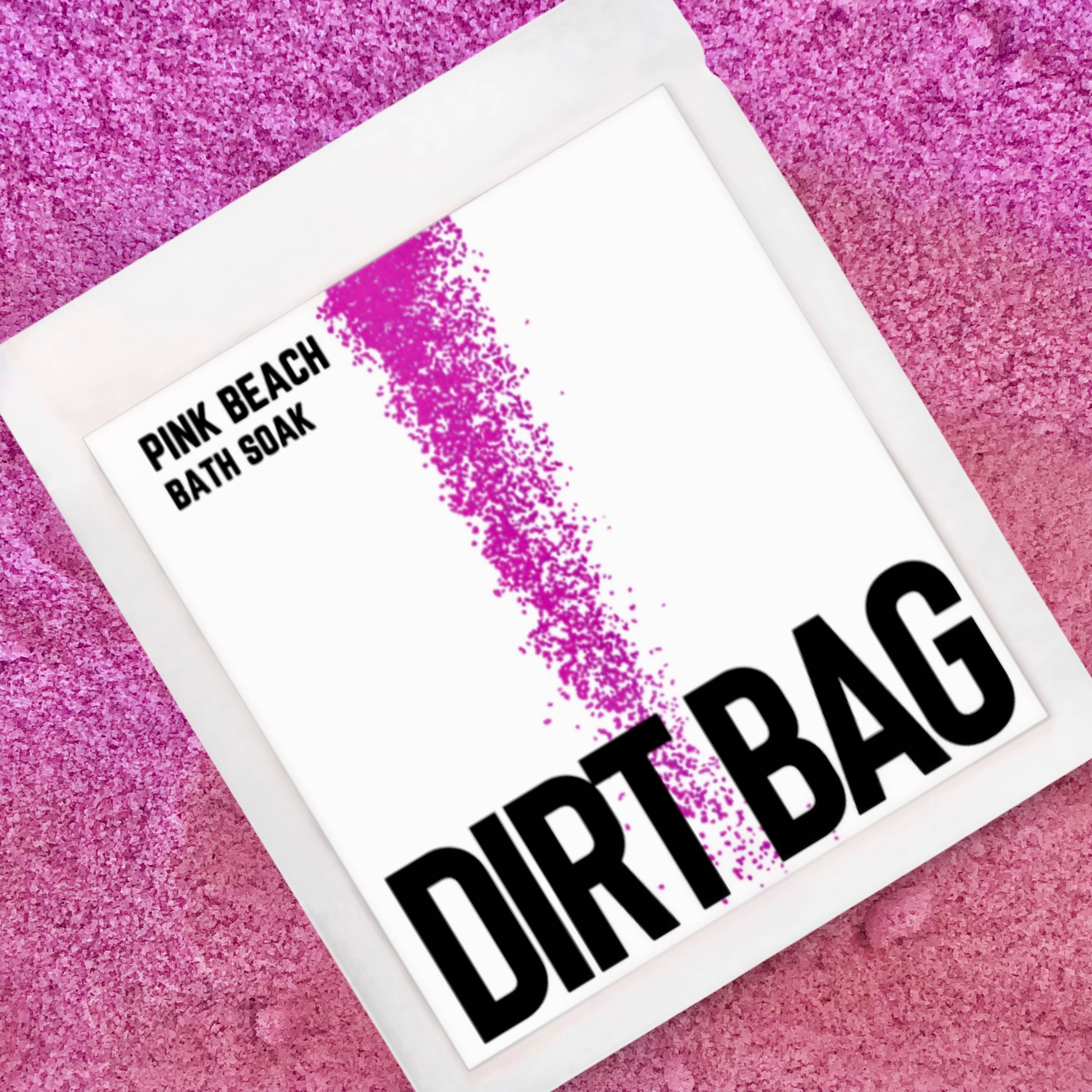 Dirt Bag-Pink Beach Organic Vegan Bath Soak- single use