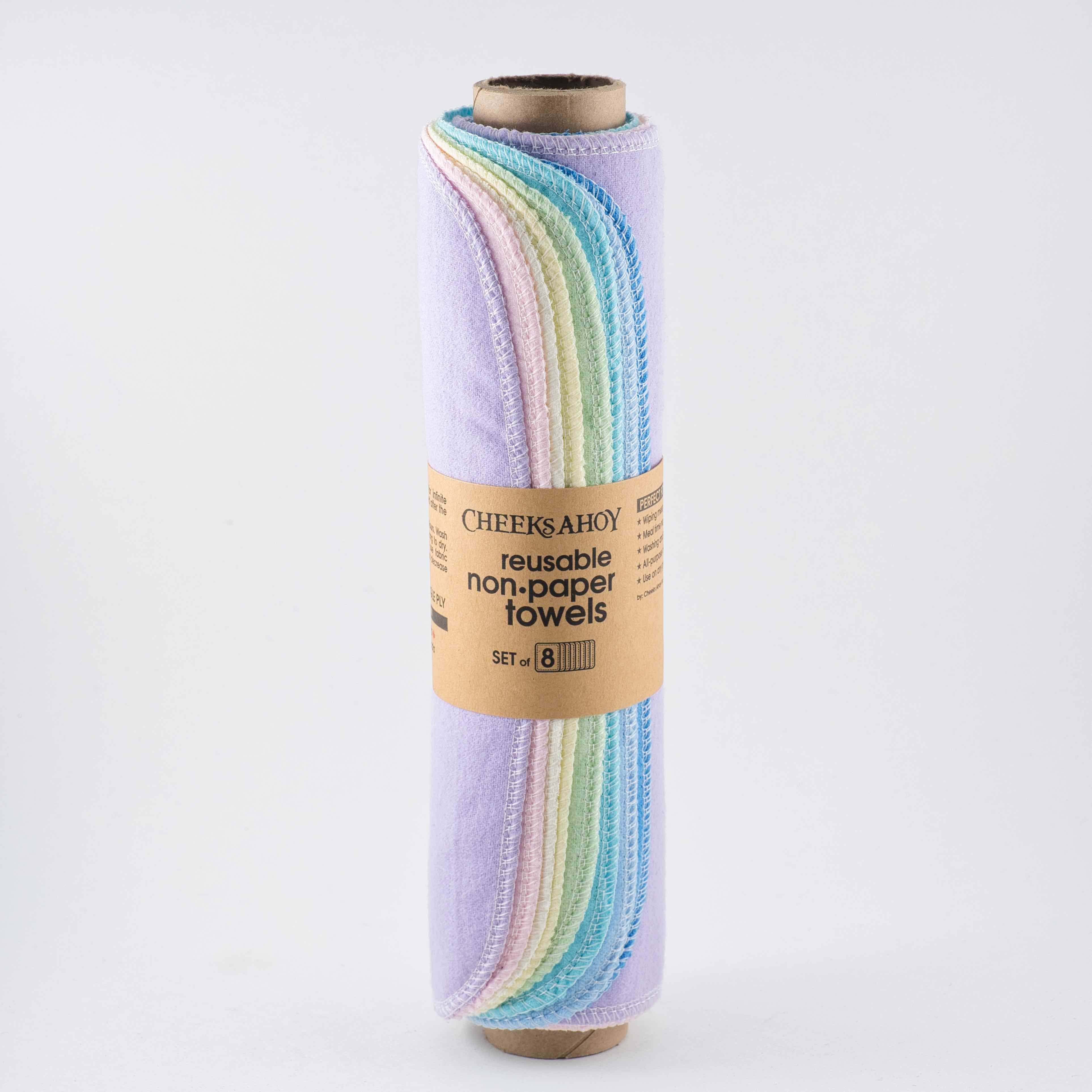 Cheeks Ahoy Pre-Rolled Reusable Non•Paper Towels