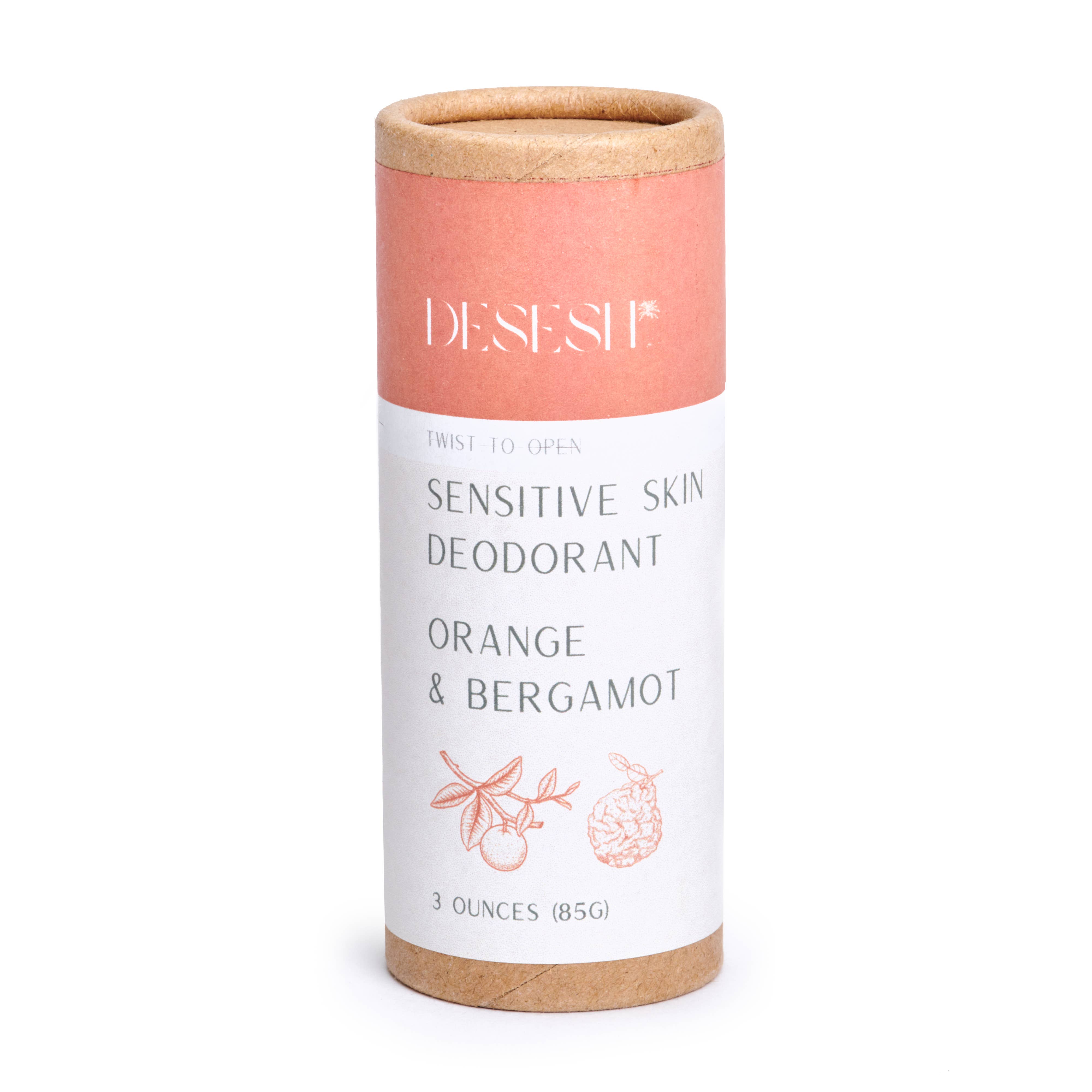 Desesh Natural Sensitive Deodorant (Aluminum Free, No Baking Soda)