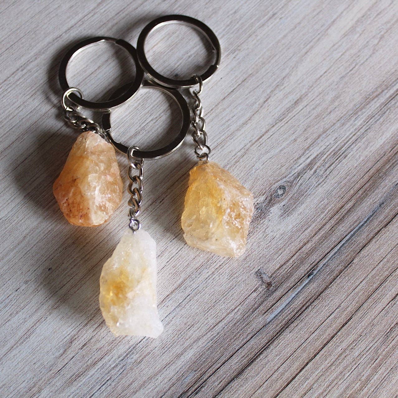 Raw Crystal Keychain (Crystals & Stones)