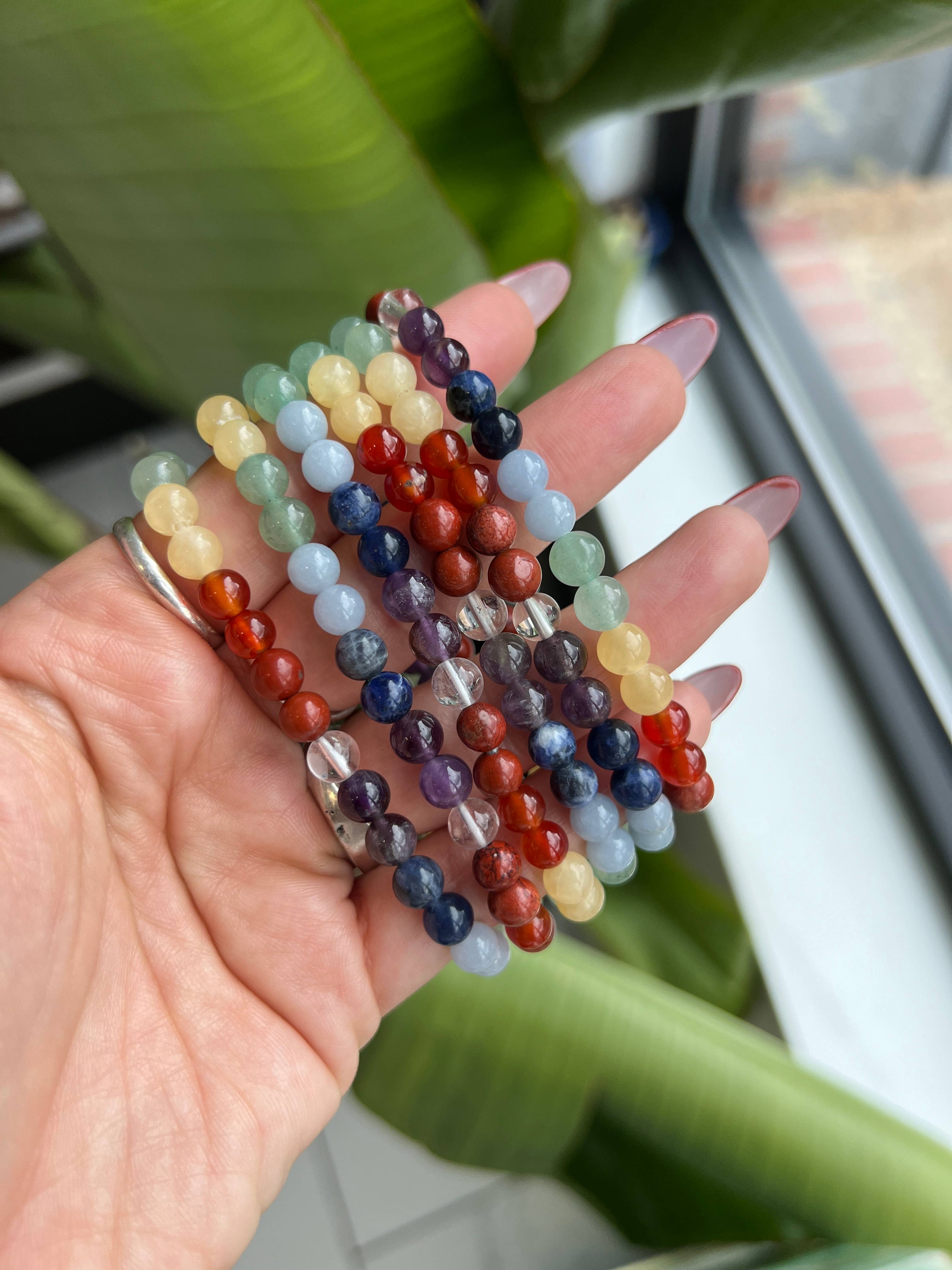 Chakra Beaded Crystal Bracelet