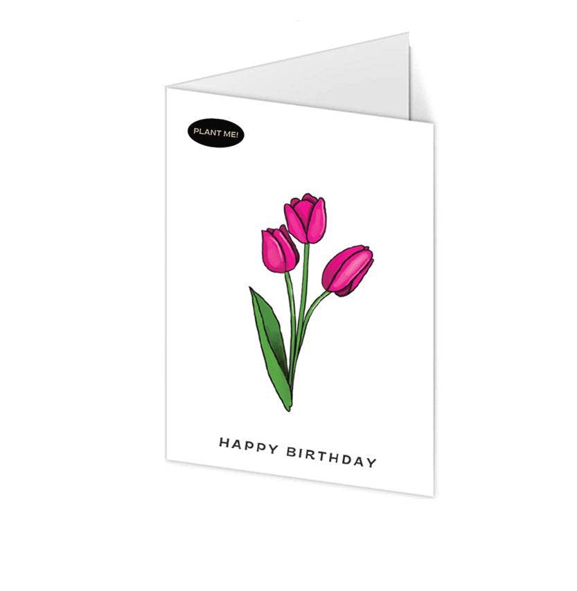 Birthday Flowers Plantable Greeting Card