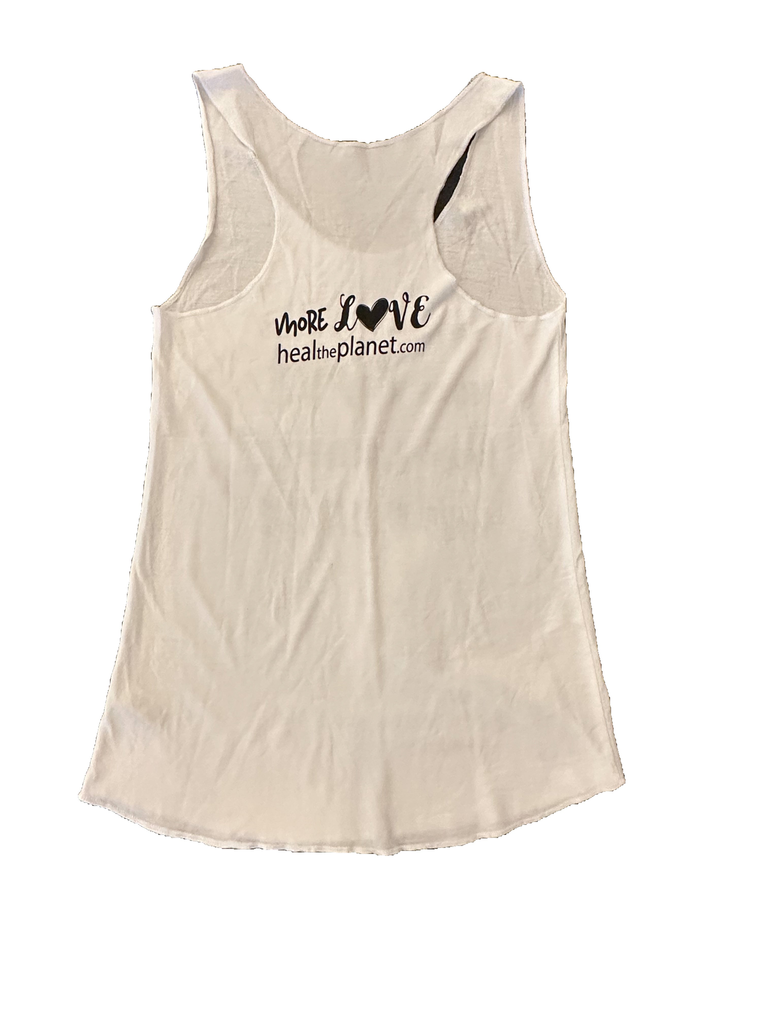 Women's More Love Organic Bamboo Tank Top - White