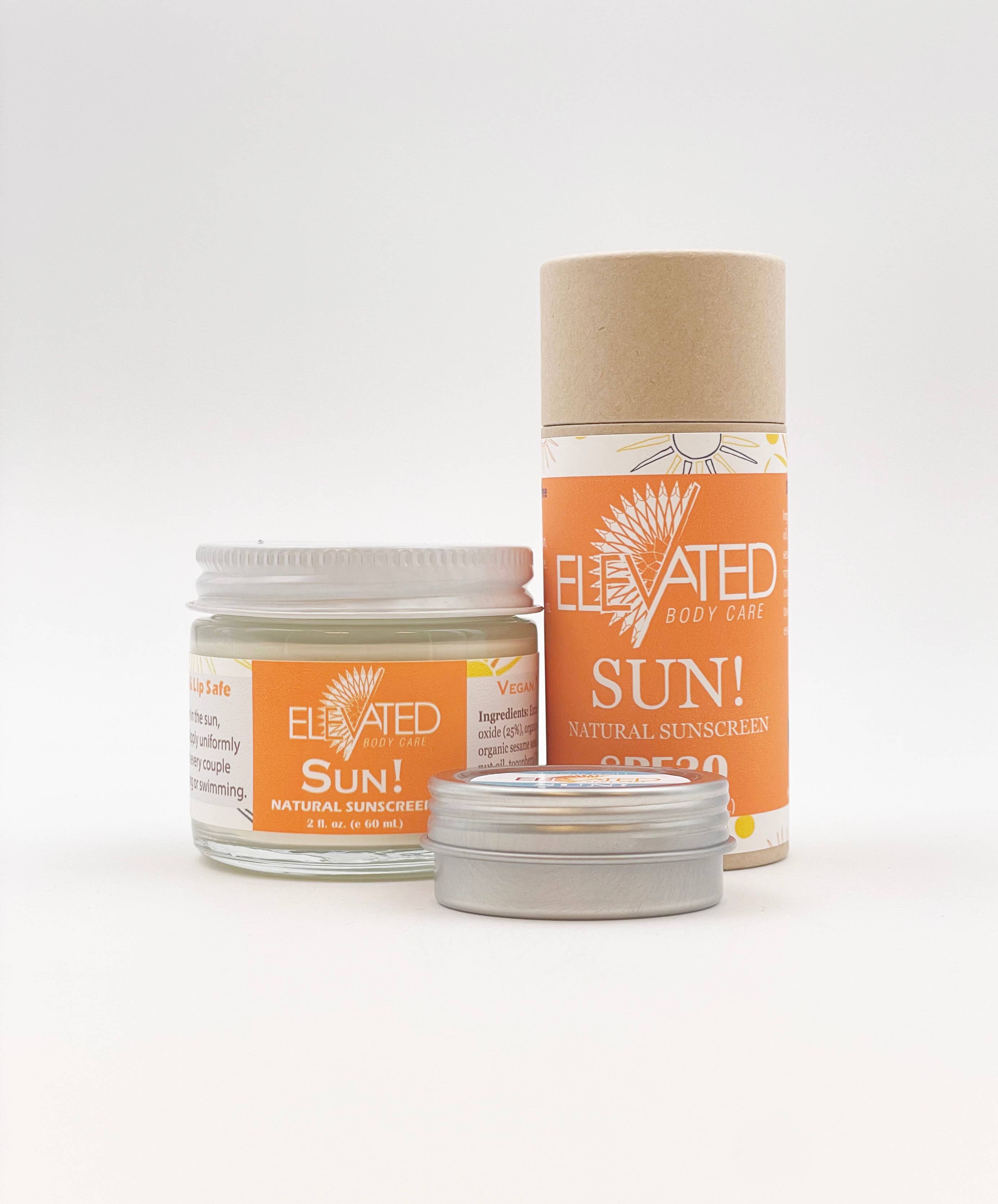 ELEVATED - SUN! STICK Natural SunScreen  (2oz biodegradable