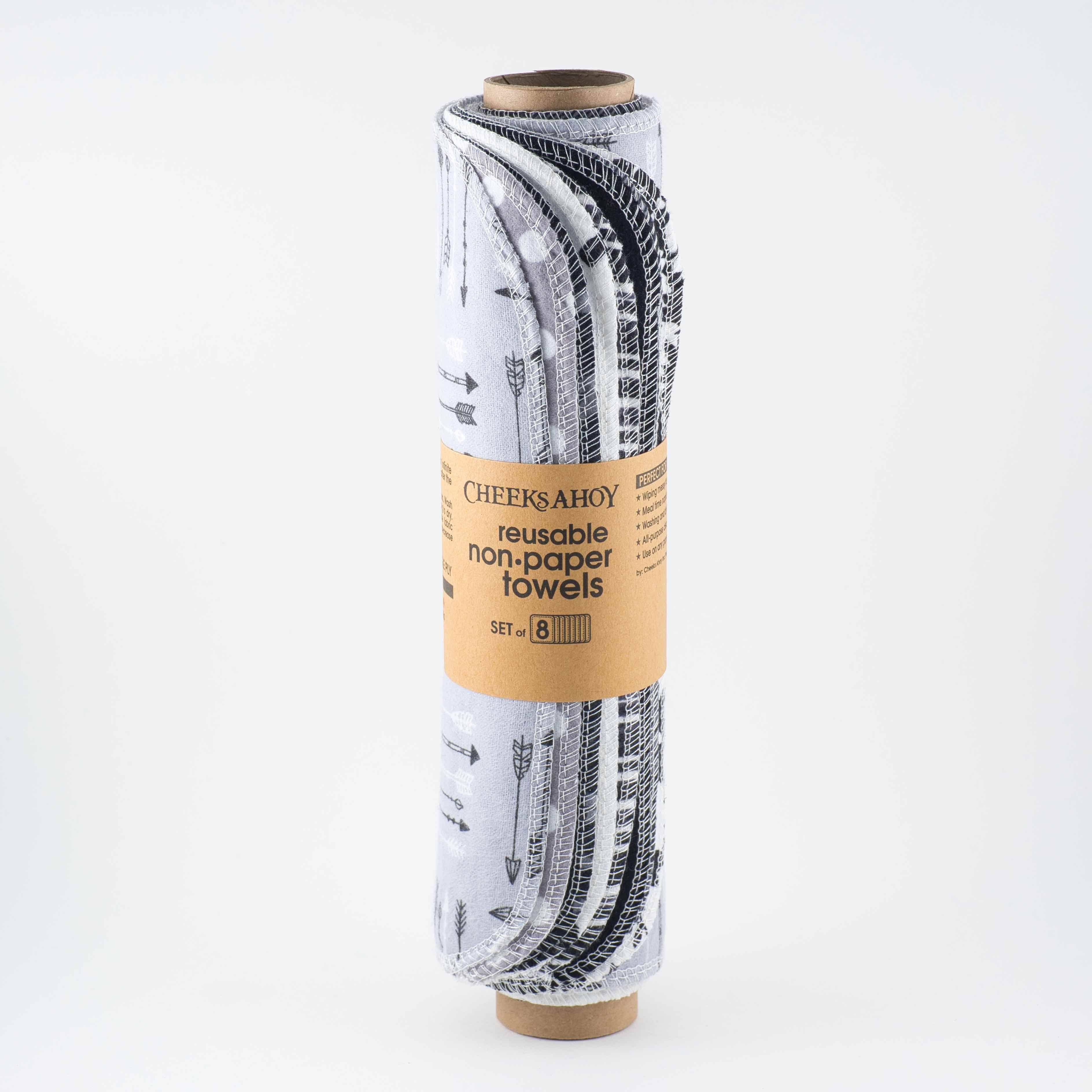 Cheeks Ahoy Pre-Rolled Reusable Non•Paper Towels