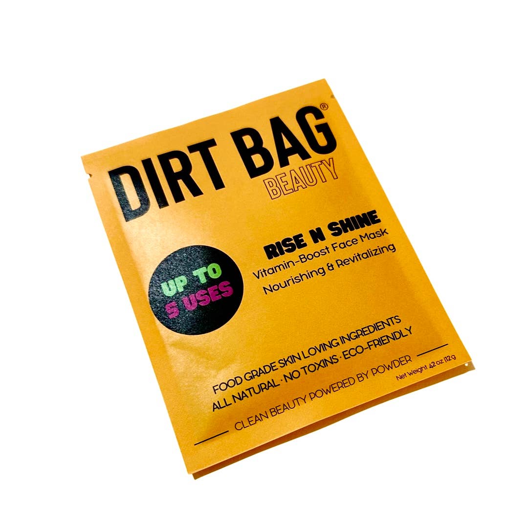 Dirt Bag Rise N Shine - Vitamin Boost Vegan Face Mask- H2O Activated