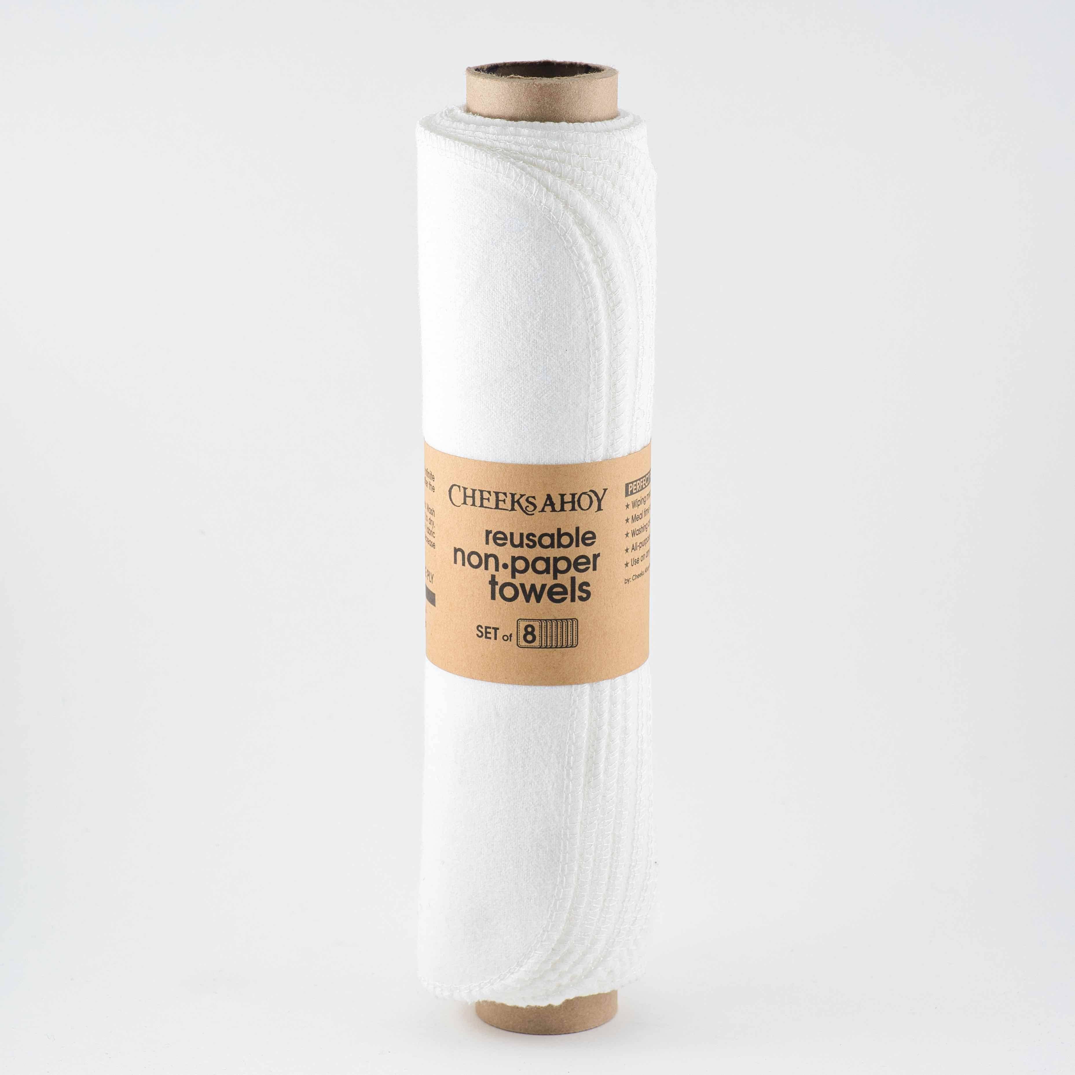 Cheeks Ahoy Pre-Rolled Reusable Non•Paper Towels
