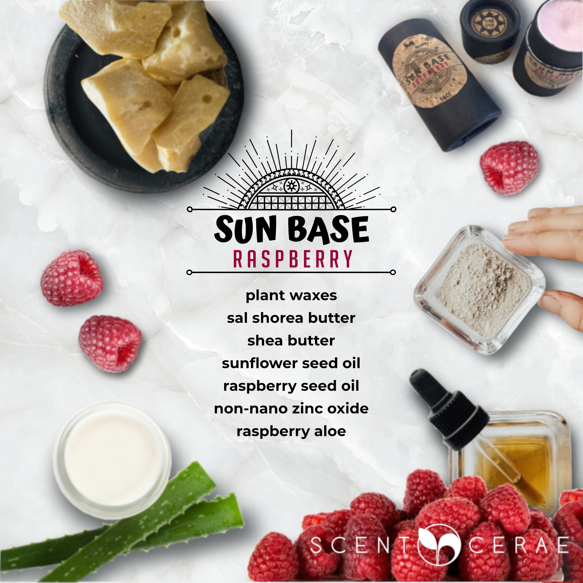 Sun Base Raspberry Face Solid Lotion Bar