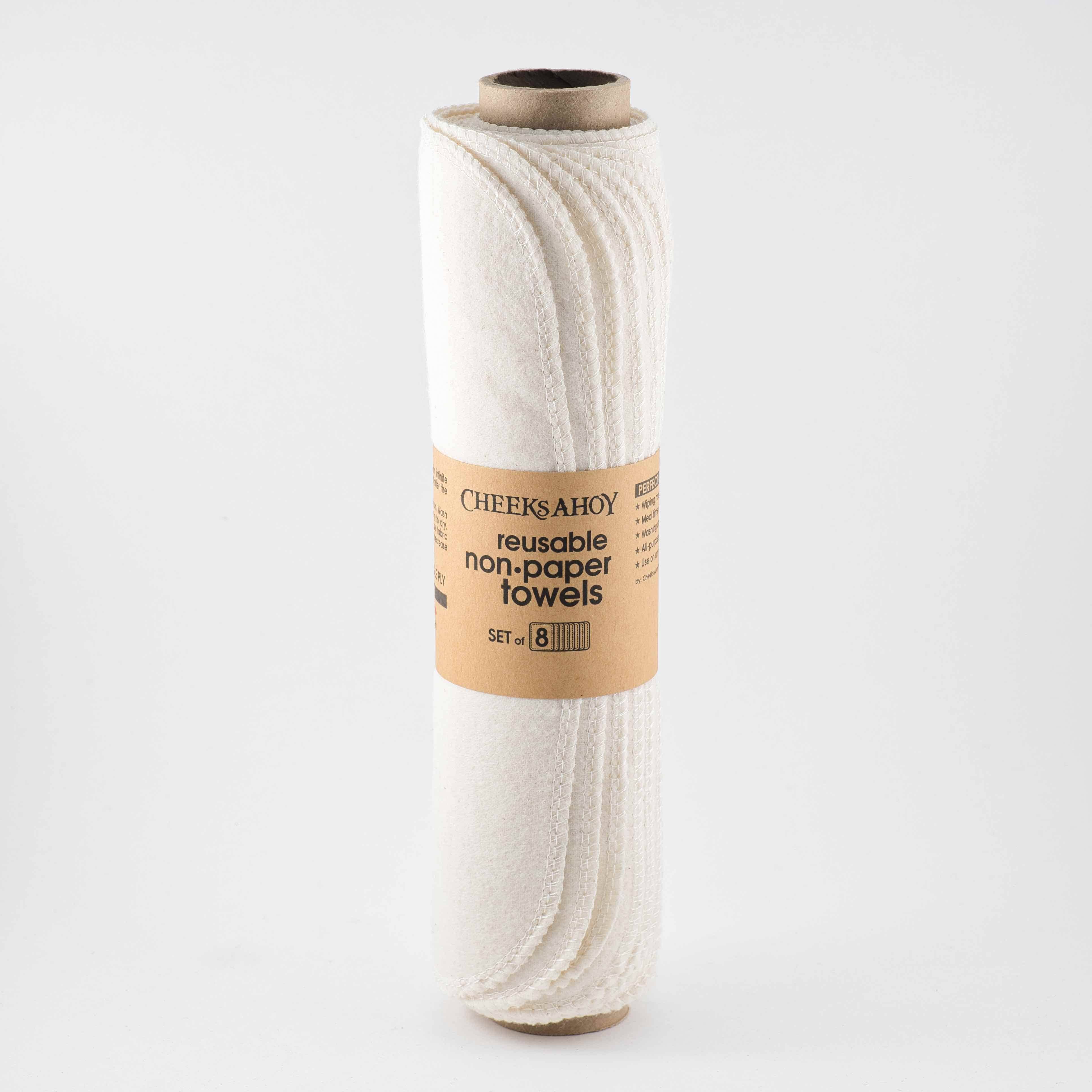 Cheeks Ahoy Pre-Rolled Reusable Non•Paper Towels