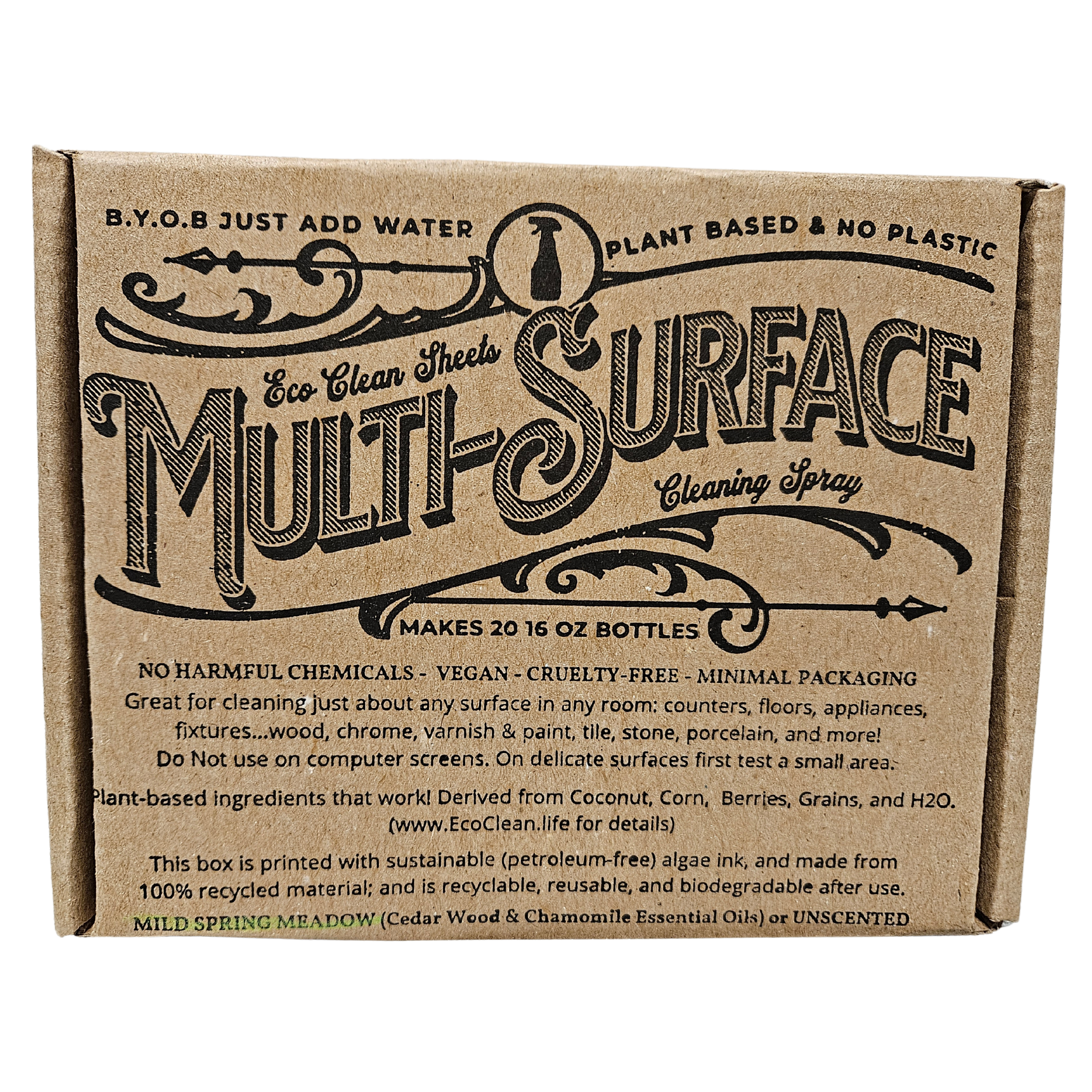 Multi-Surface Cleaner Sheets | Retail Packaged | mks 20 btls