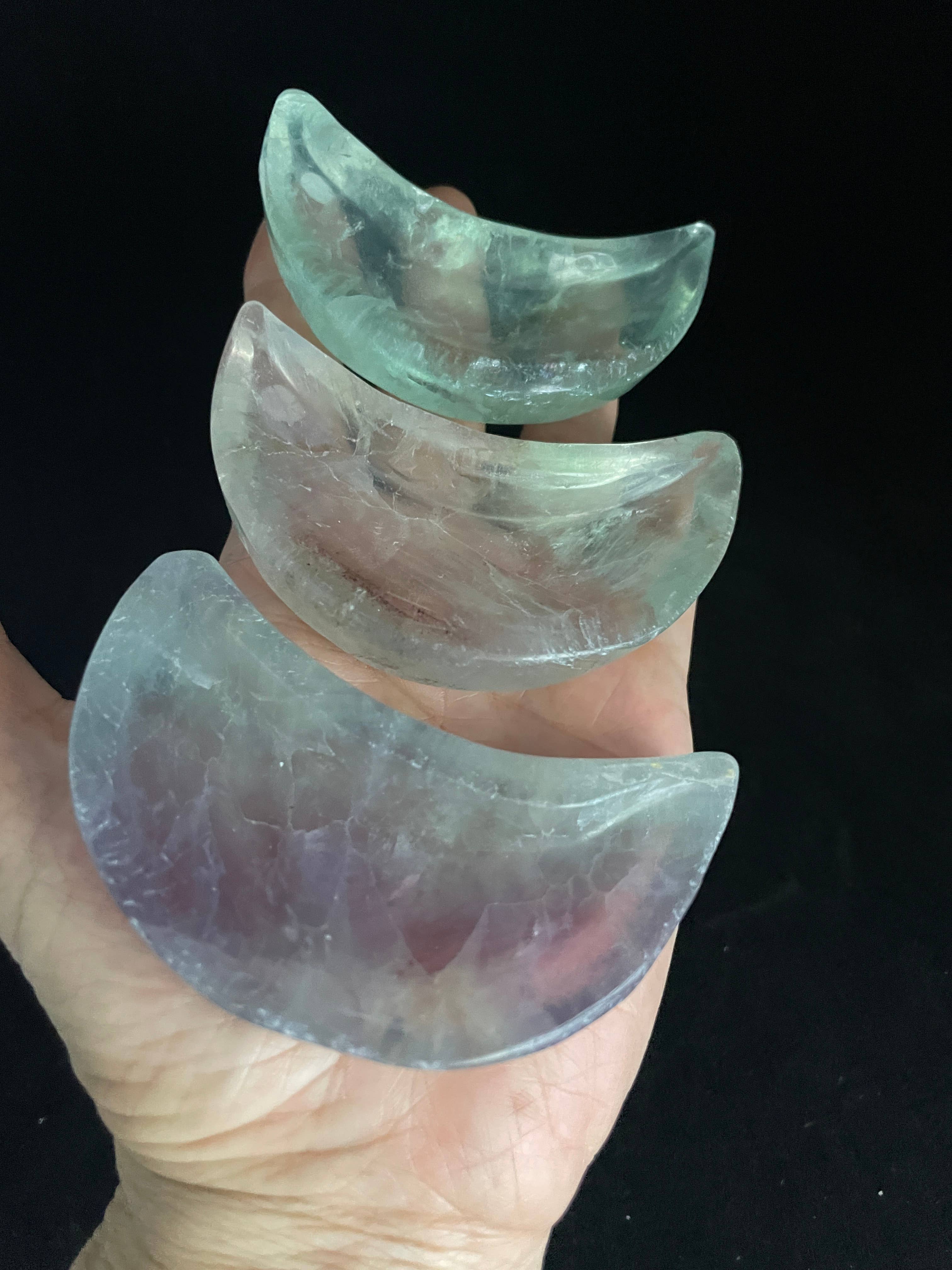 Crescent Moon Fluorite Bowl