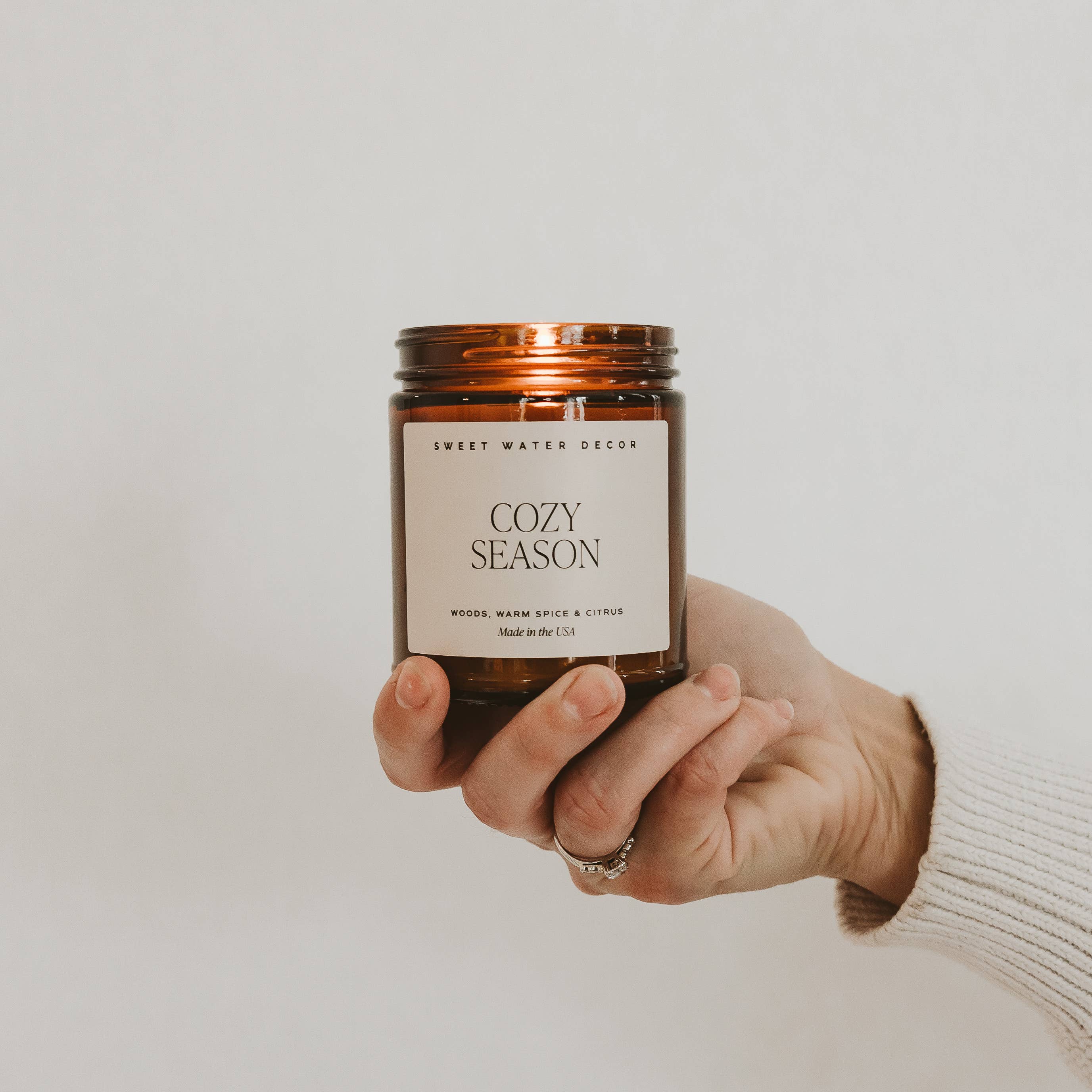 Sweet Water Decor -Cozy Season 9 oz Soy Candle - Fall Decor & Gifts