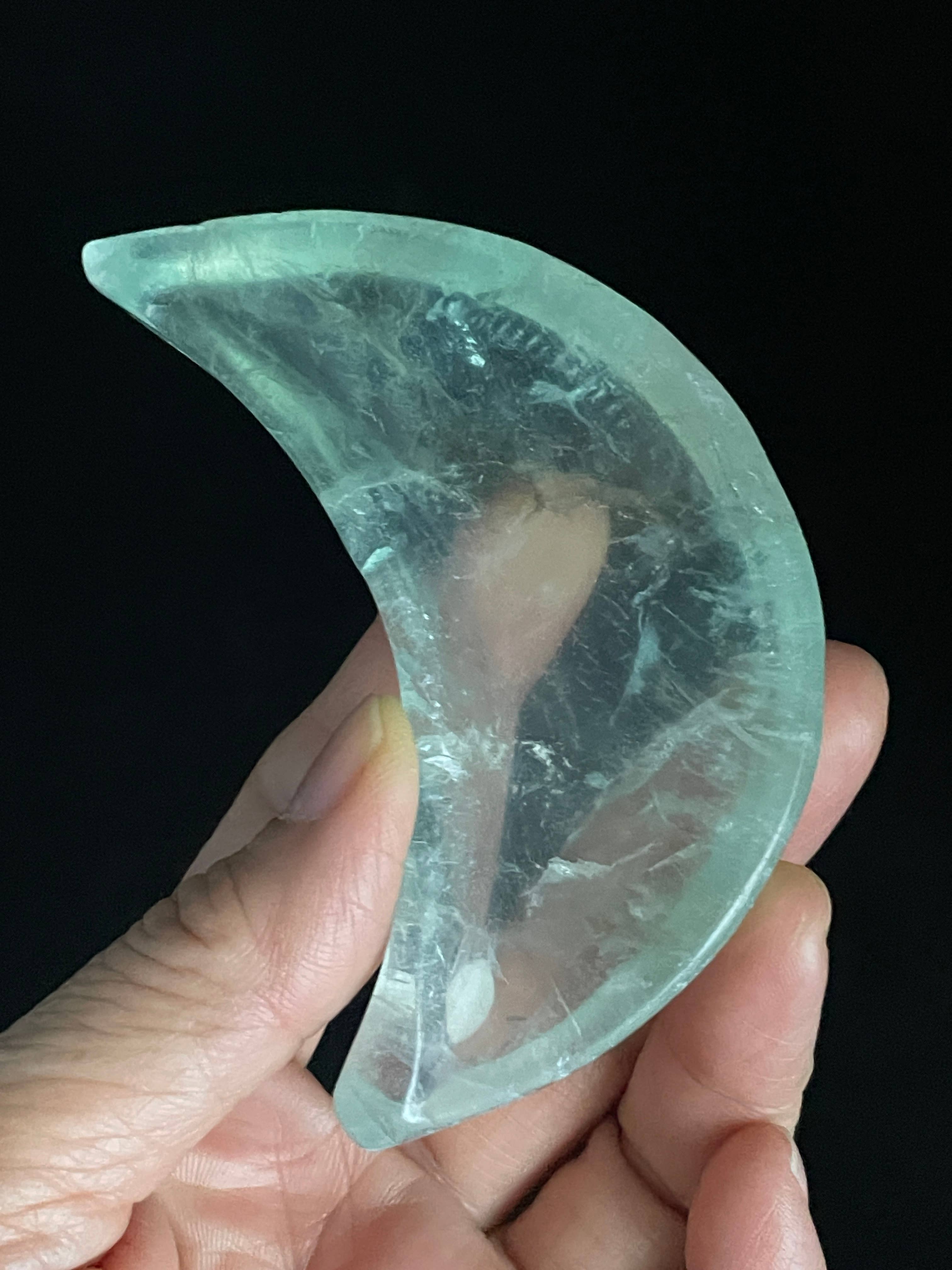 Crescent Moon Fluorite Bowl