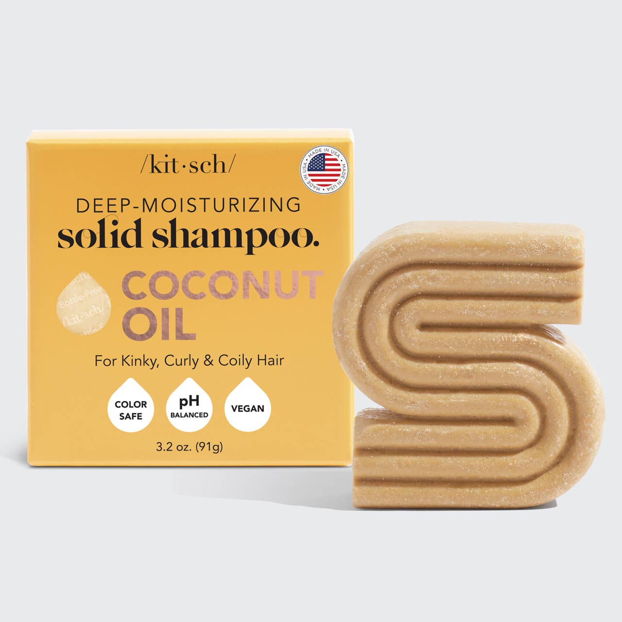 Kitsch Coconut Oil Deep-Moisturizing Solid Shampoo Bar