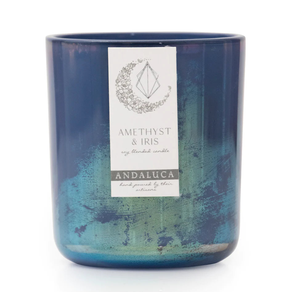 Andaluca - Amethyst & Iris 12 oz Soy Blend Candle