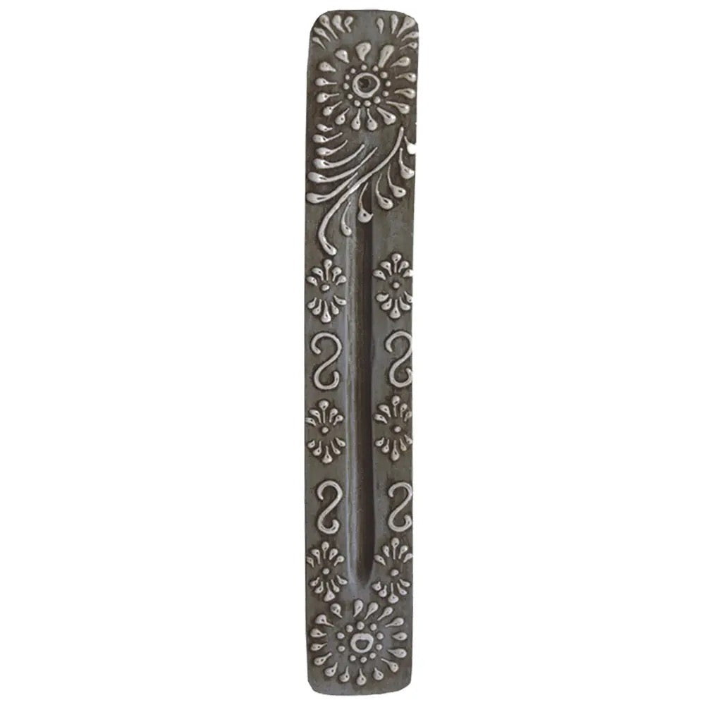 DESIGNS BY DEEKAY INC - Gray Wooden Incense Stick Ash Catcher Dozen 11"