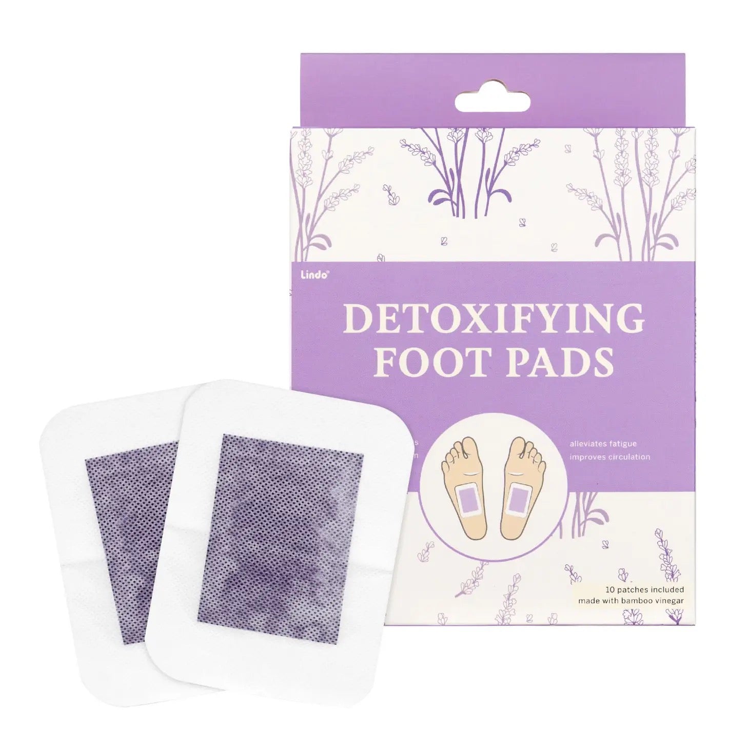Lindo - Lindo Detoxifying Foot Pads - Lavender - 10pcs/pk