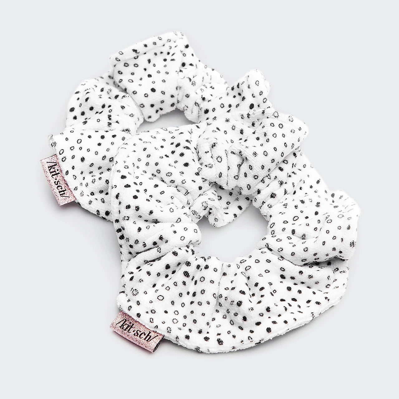 Kitsch Towel Scrunchie 2 Pack - Micro Dot-SALE