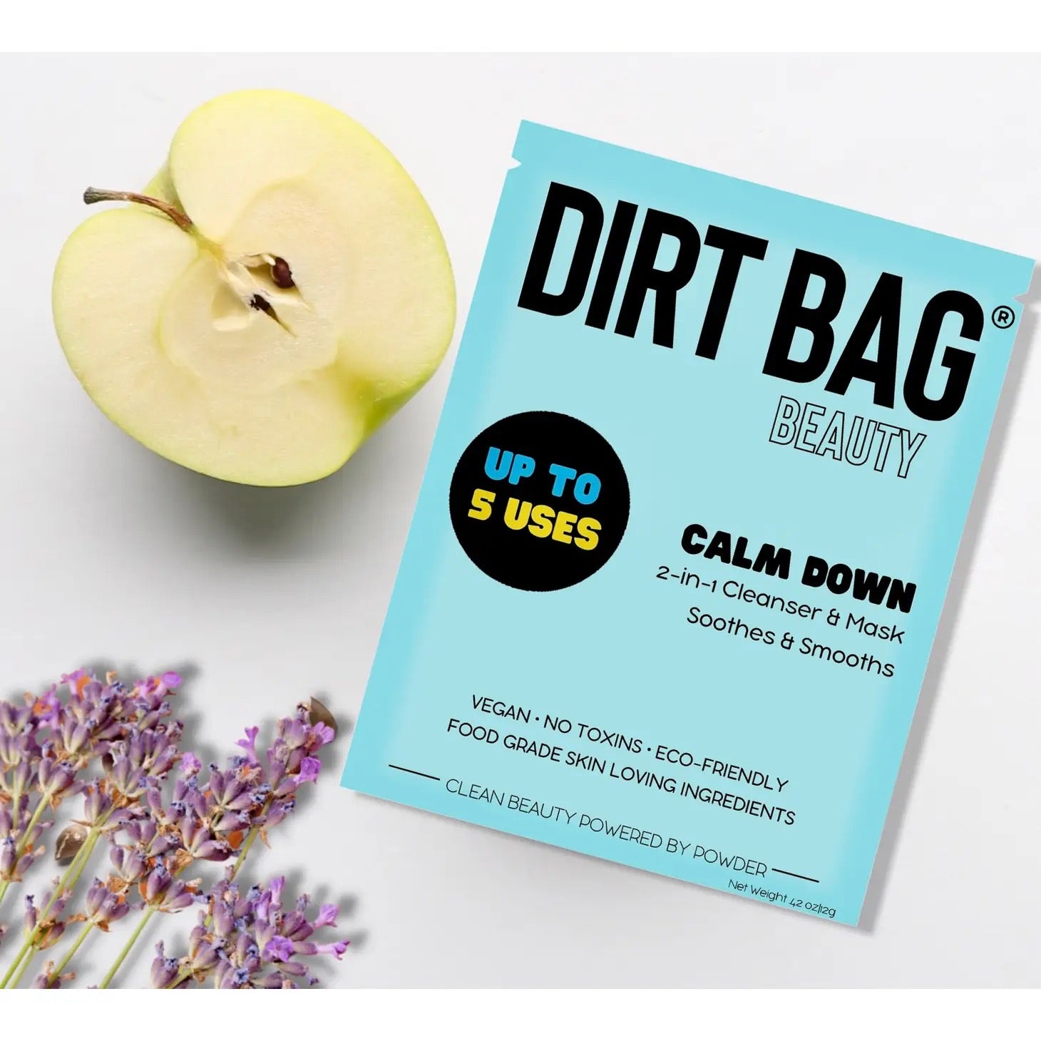 Dirt Bag Calm Down 2-in-1 Vegan Cleanser & Mask - Soothes & Smooths