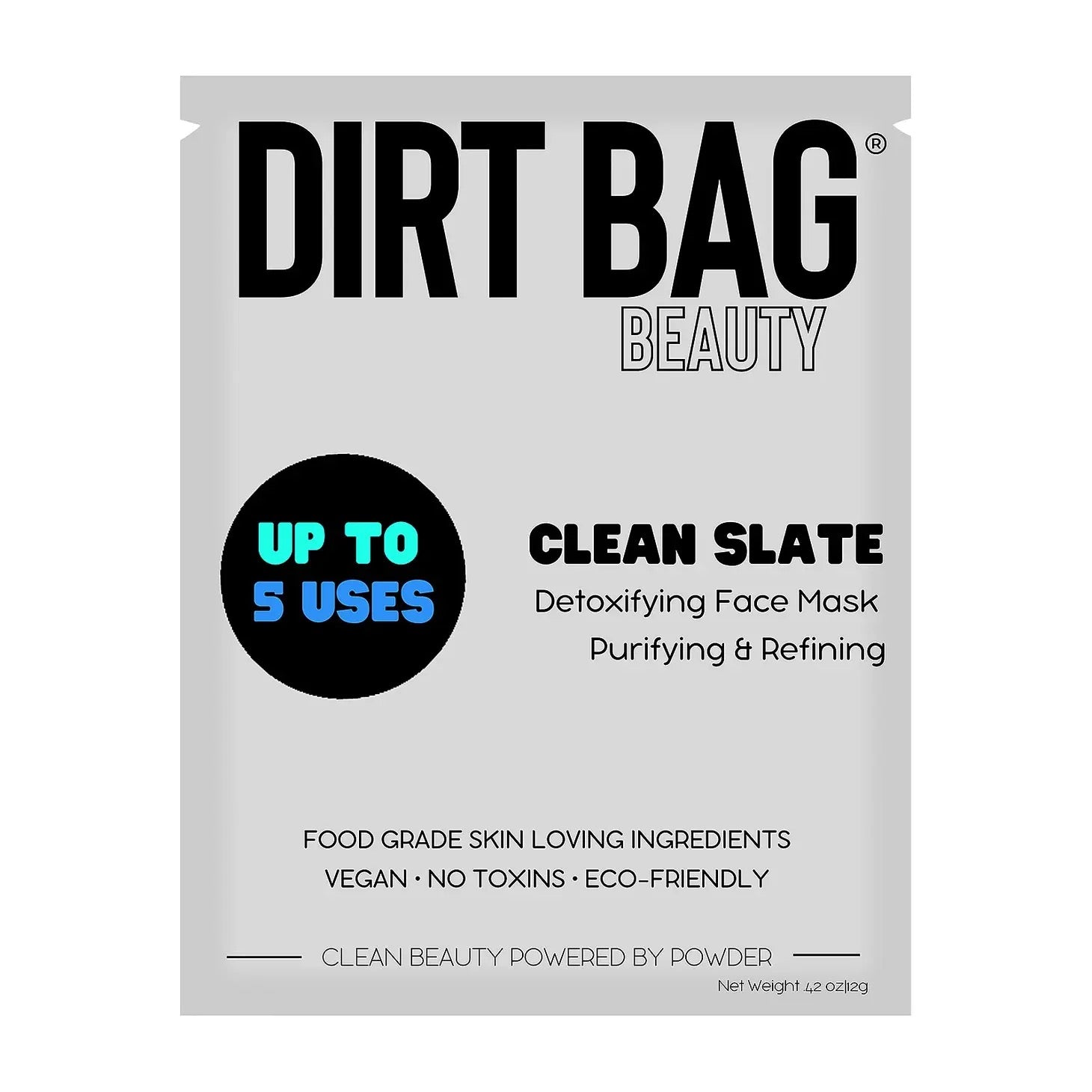 Dirt Bag Clean Slate Detoxifying Vegan Facial Mask - H2O Activated