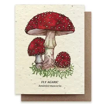 Small Victories - Fly Agaric Mushroom Plantable Wildflower Seed Card